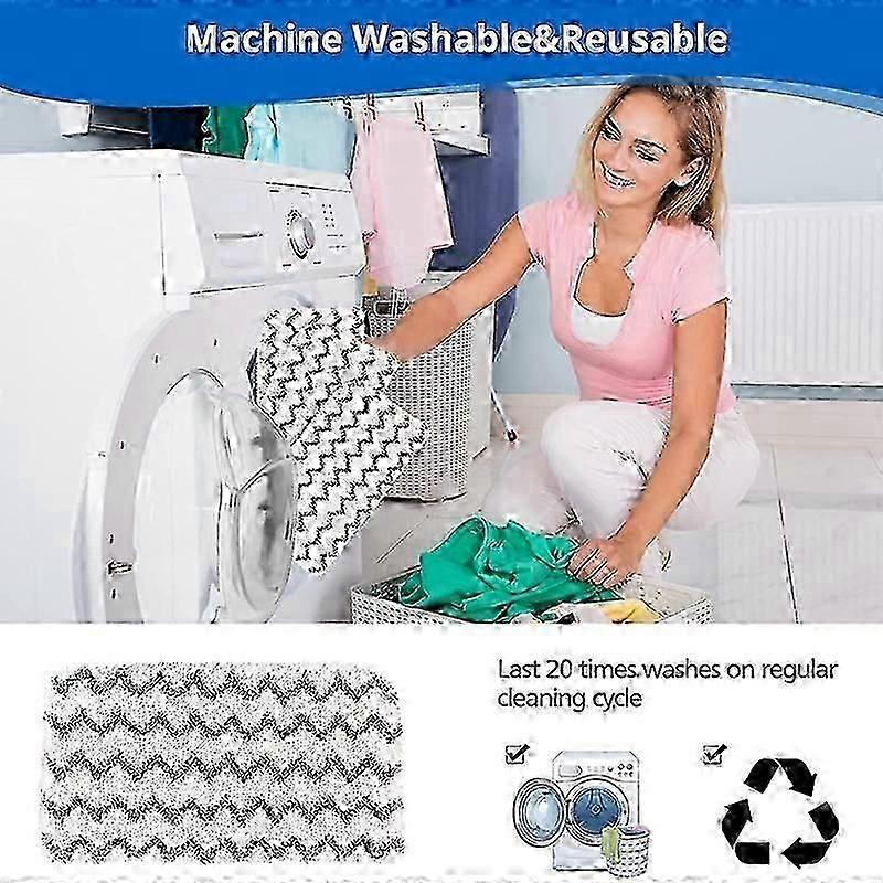 4 Pack compatible with Shark Steam Mop S1000 S1000A S1000C S1000WM S10001C Washable compatible with Shark Steam Mop Pads Rep