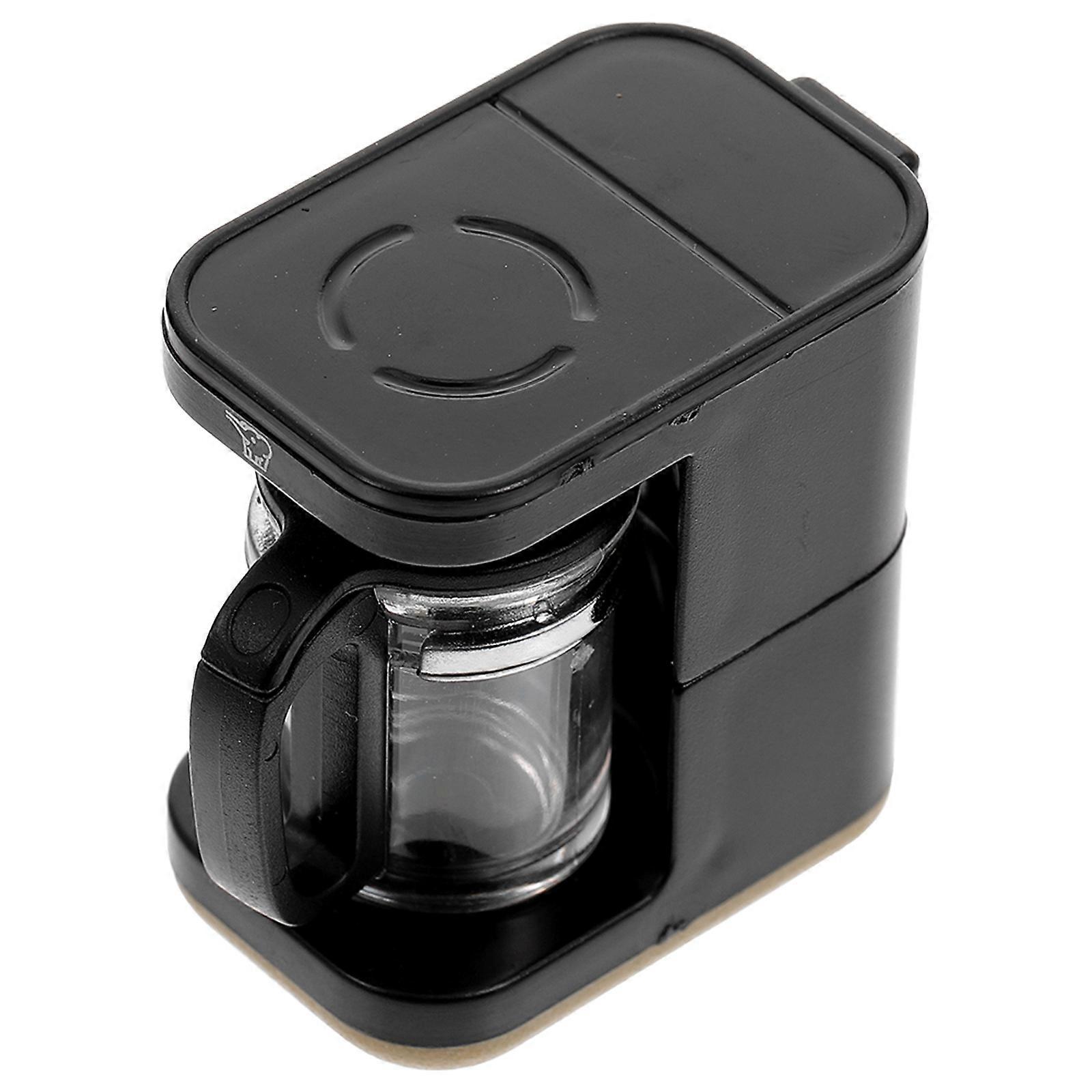 Mini Coffee Machine Black ABS Material for Decoration