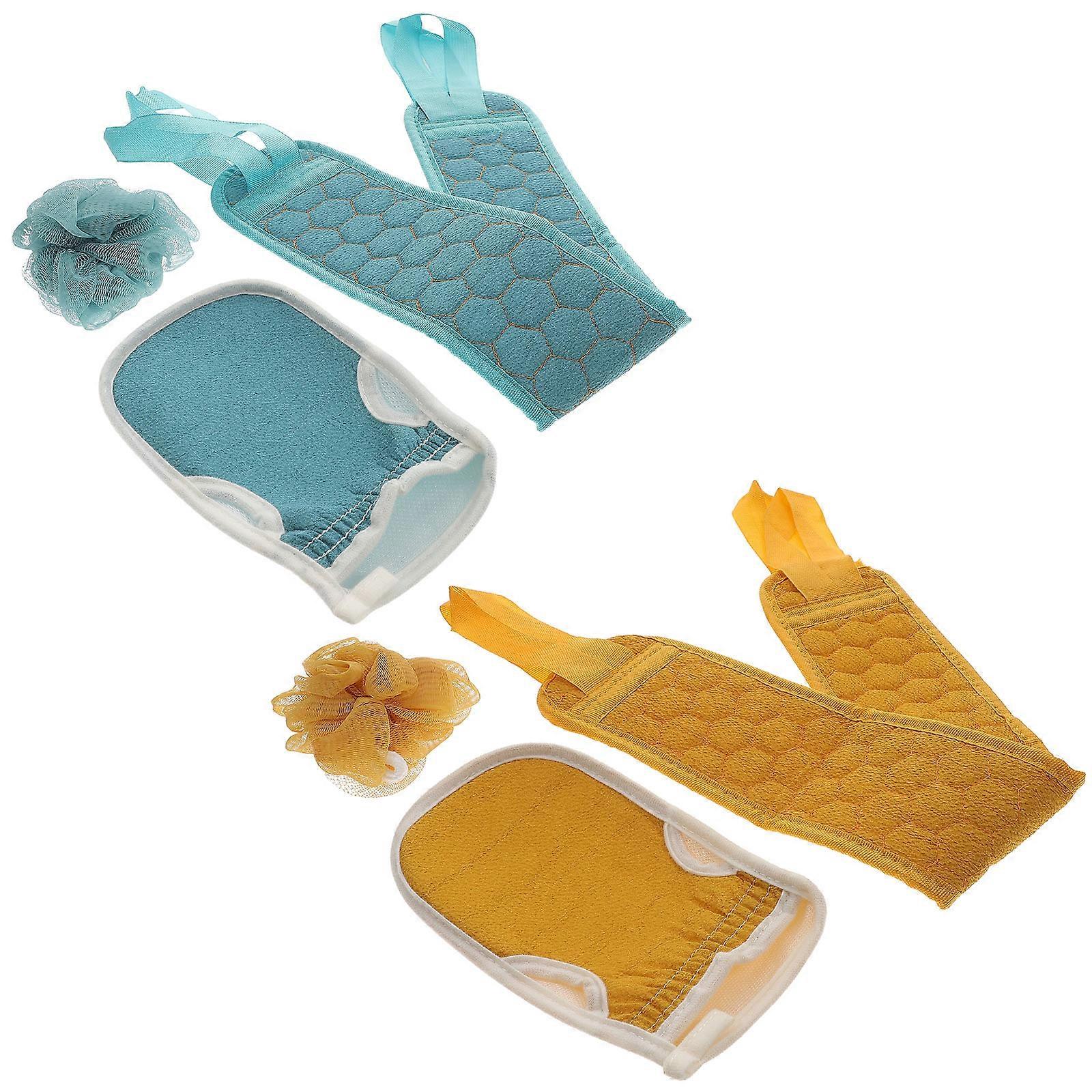 Bathing Towel Scrubbing Back Towel for Body Cleaning 2Sets