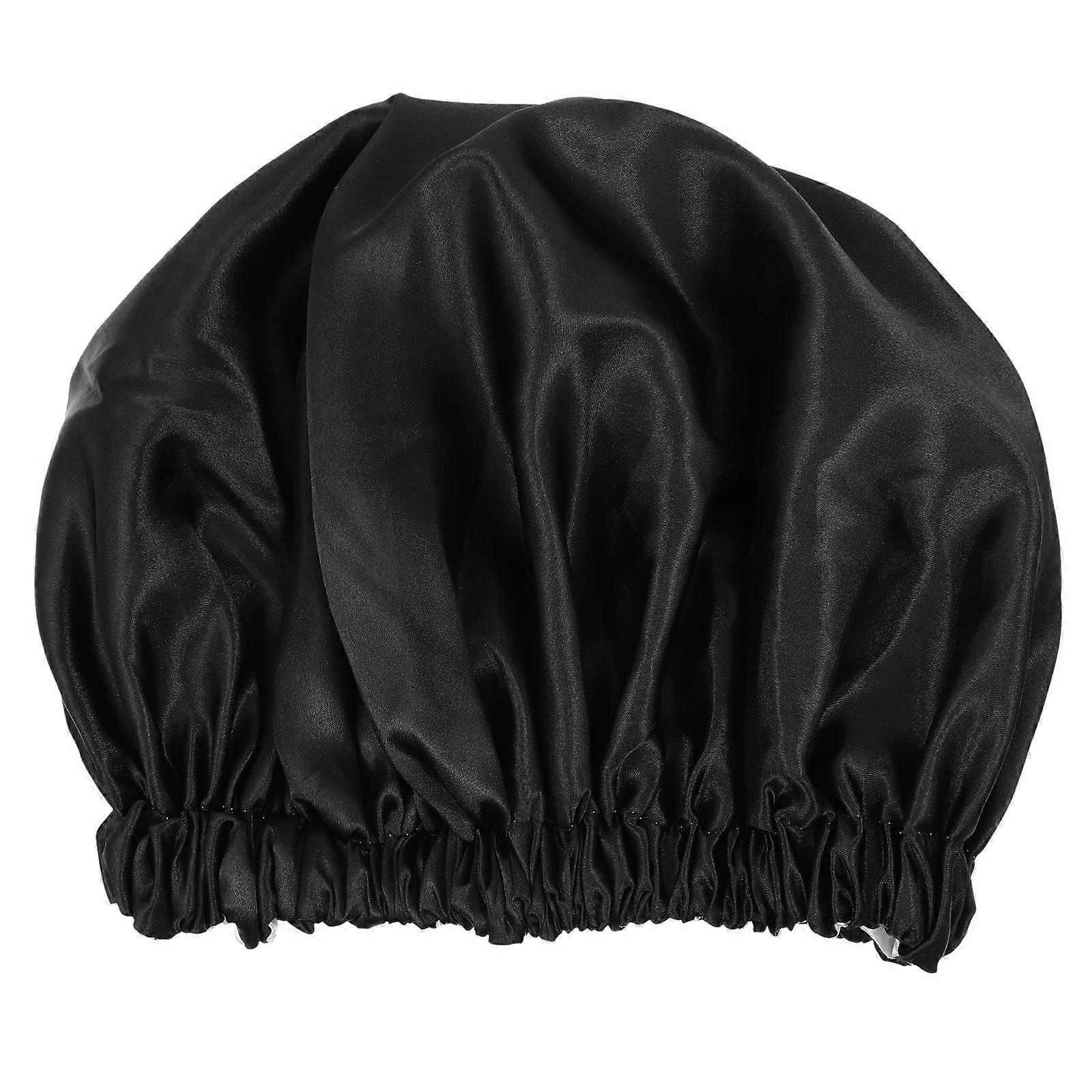Color Satin Sleep Hat Comfortable Polyester Beanie Hat for Home