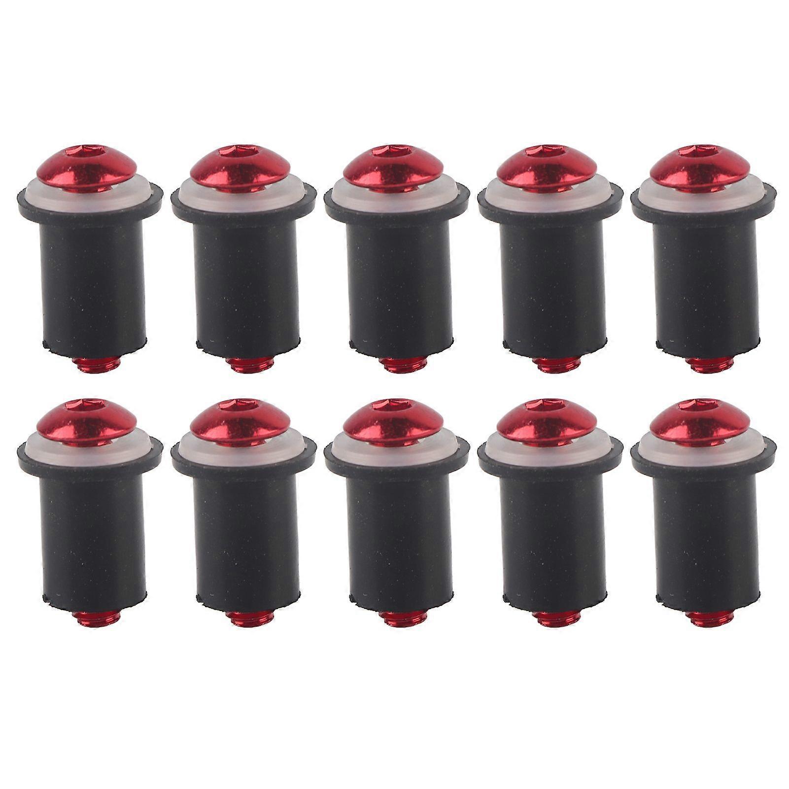 10pcs Universal Motorcycle Windscreen Windshield M5 Inner Hexagonal ScrewsRed