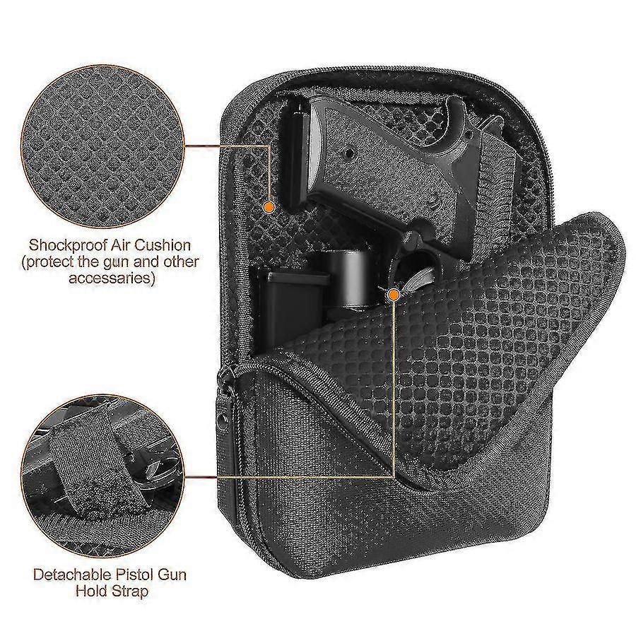 حقيبة مسدس مسدس مخفية تكتيكية 1000D بو جلد الخصر الحافظة مسدس حماية حالة مجلة الحقيبة