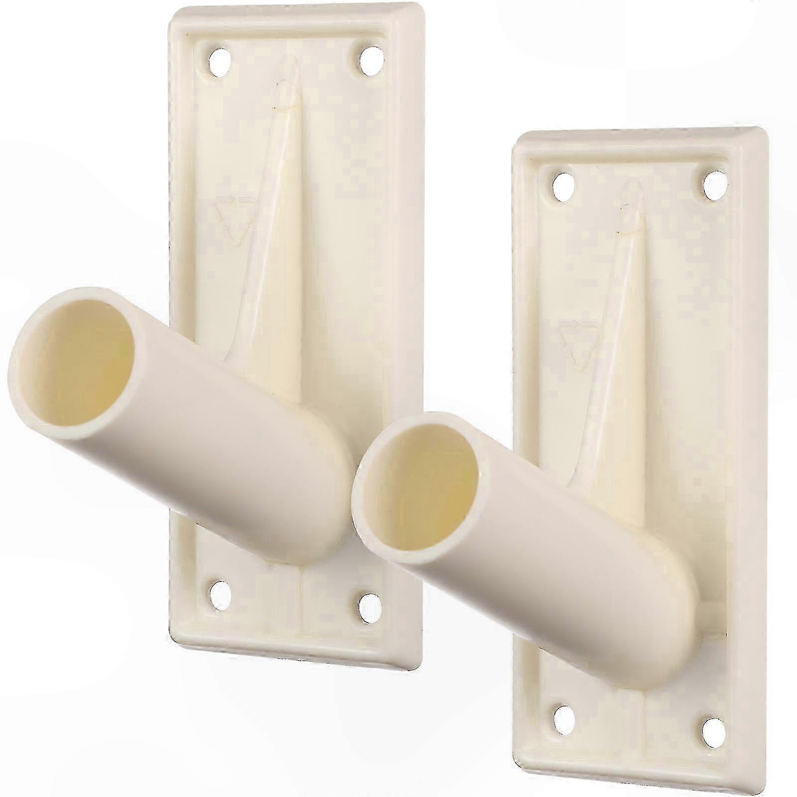 2-Pack Adhesive Flag Pole Brackets for Wall Mounting
