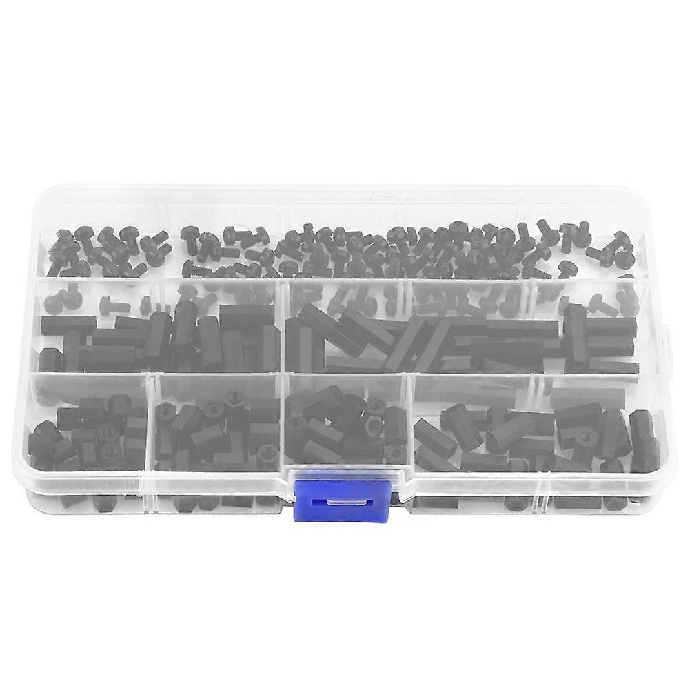 250PCS Nylon M3 Female Standoff Spacer Screw Assortment Kit Hex Column (M3 female standoff B)