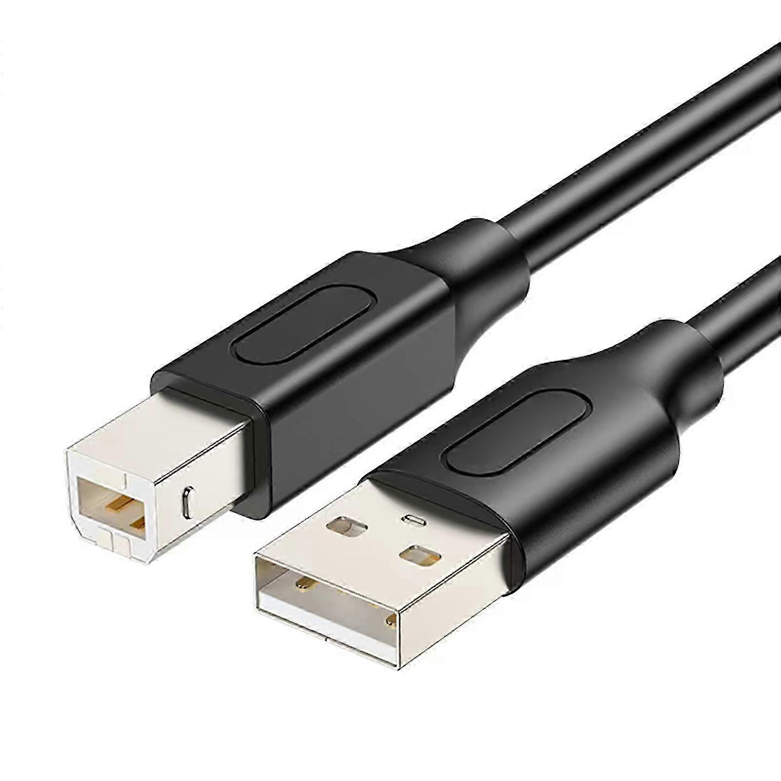 USB Printer Cable USB 2.0 to Type B Printer Cable to Computer High Speeding USB 2.0 Scanner Cord for Printing Controller
