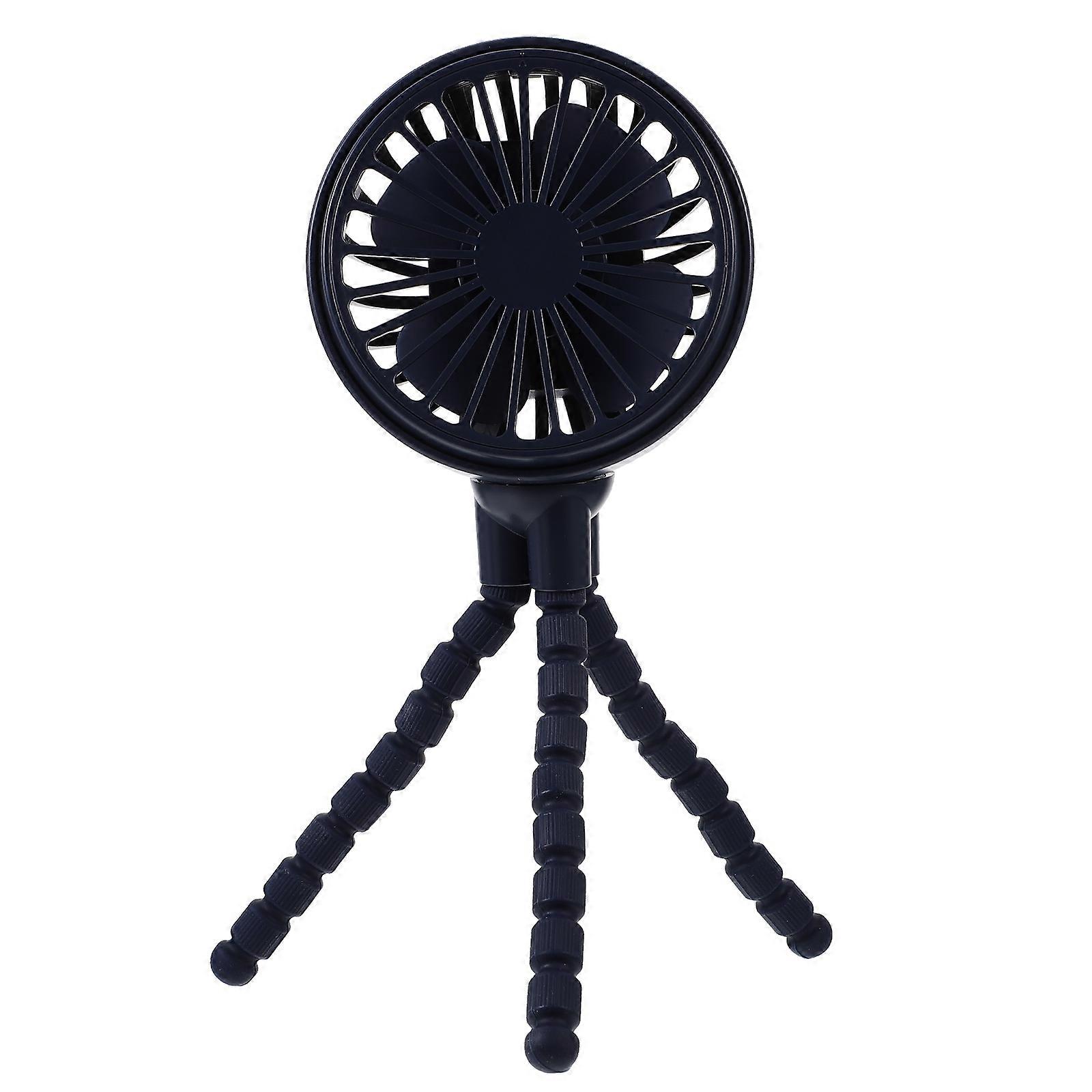Electronic Fan USB Mini Stroller Fan for Cooling 1Pcs Portable Black