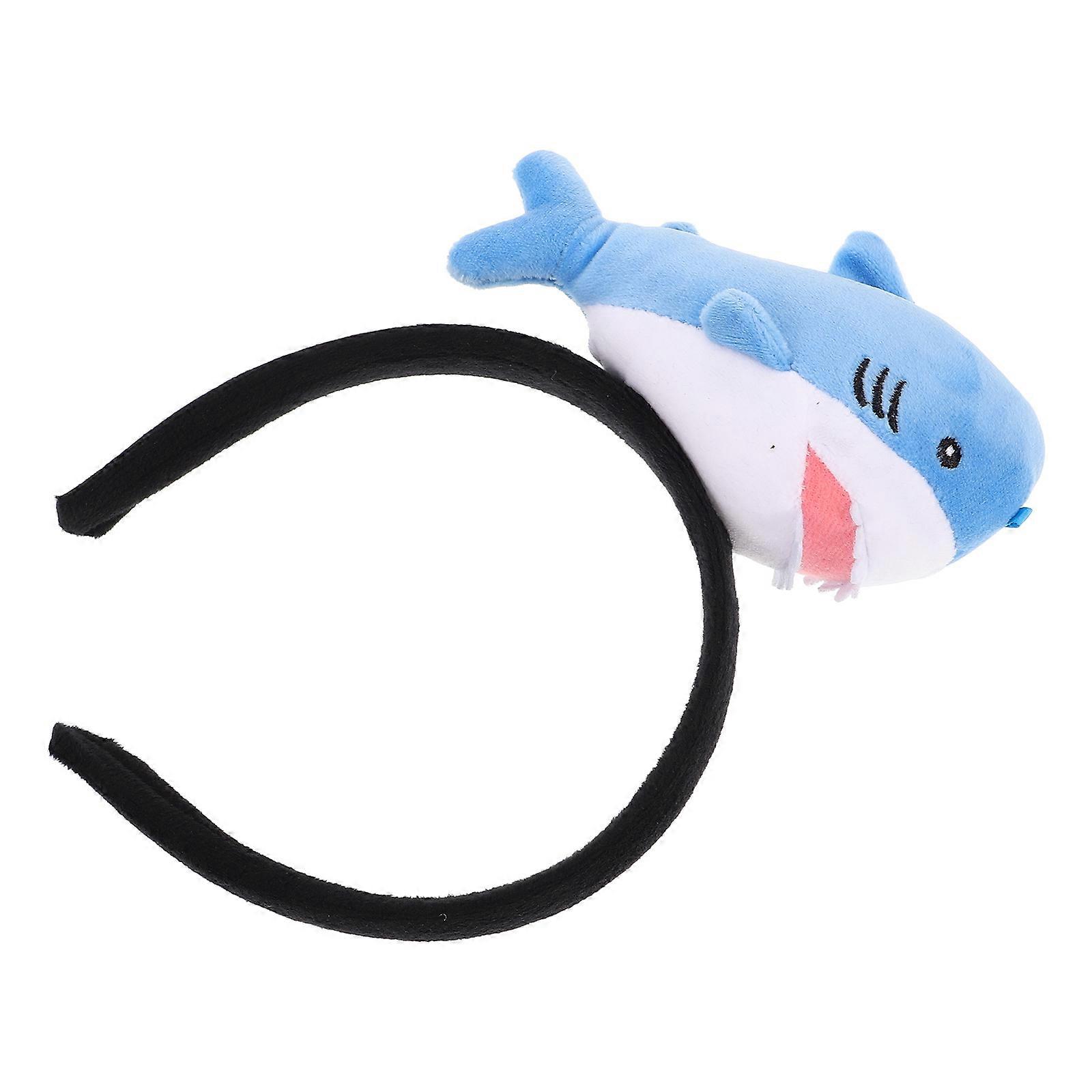 Sea Animal Headband Shark Plush for Party Use 4Pcs Sky