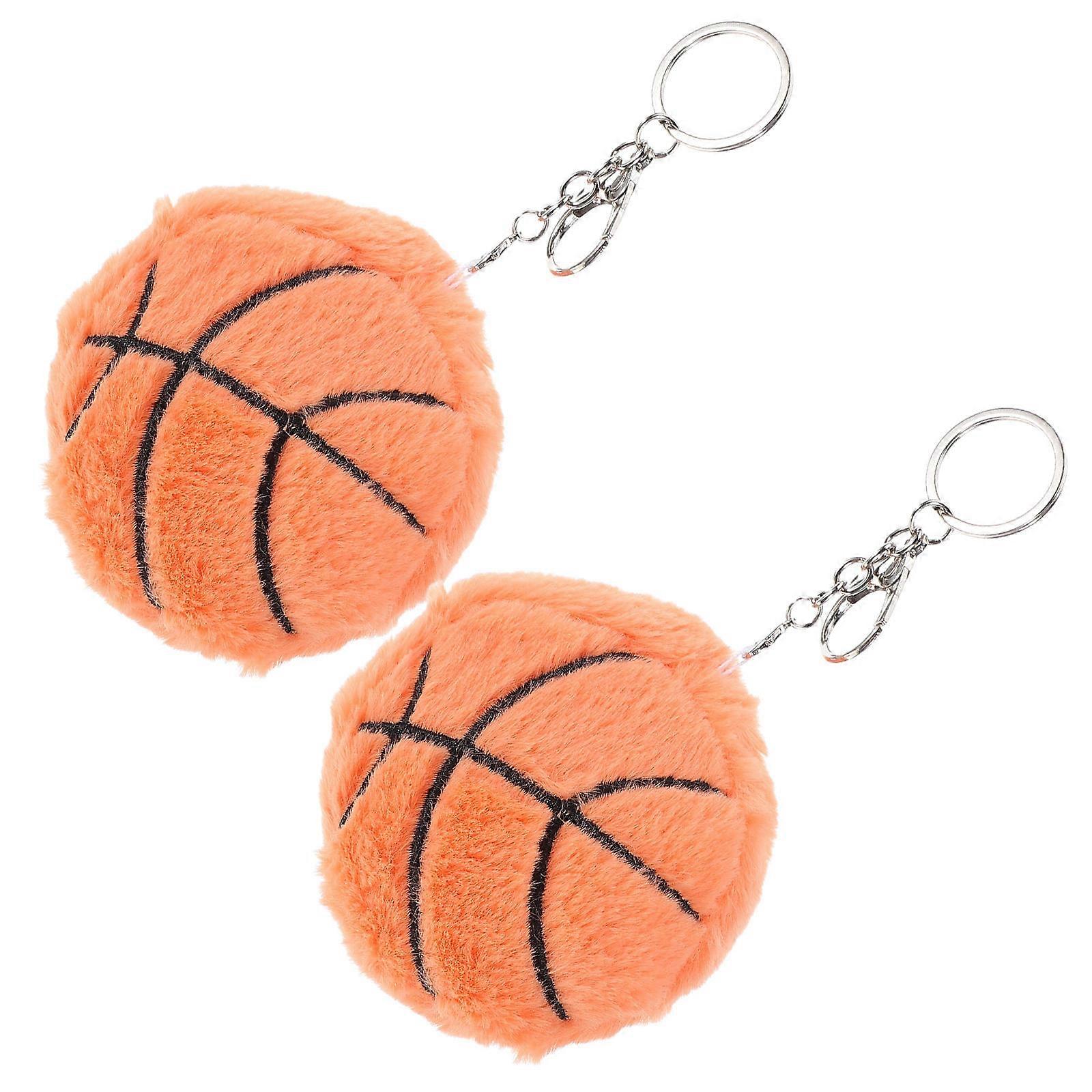 Sports Key Chain Stuffed Basketball Plush Keychain for 10Pcs