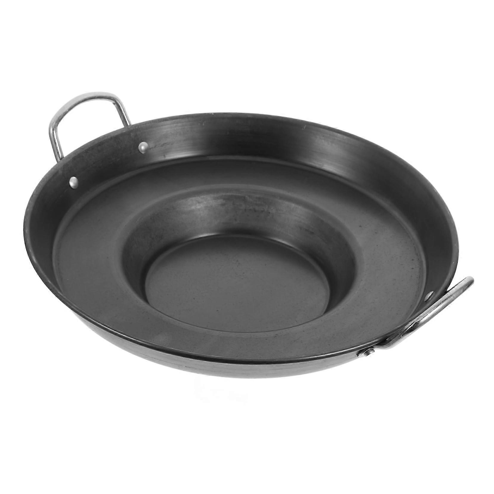 Lightweight Nonstick Frying Pan Concave Design For Outdoor Barbecues And Home Use Easy To Clean Even Heat Distribution