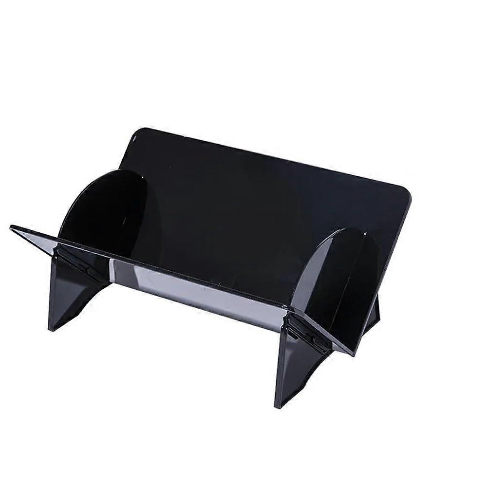 CD Display Stand Black Disc Storage Rack For CDs And Vinyl Records Transparent Bookshelf Style Music Room