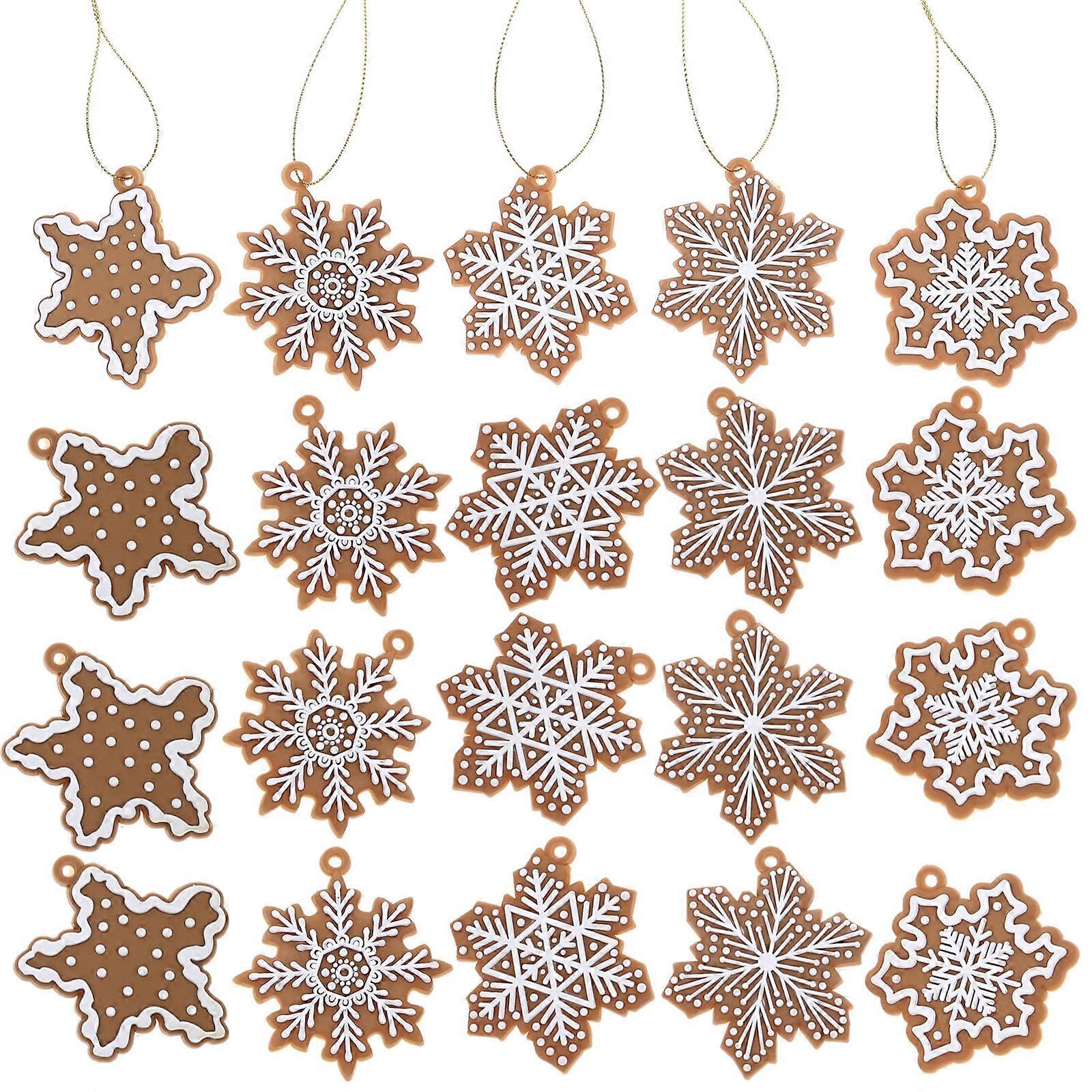 Xmas Tree Ornaments 60 Pcs PVC Snowflake Decorations Perfect For Holiday Decor Wall Door Background Creation