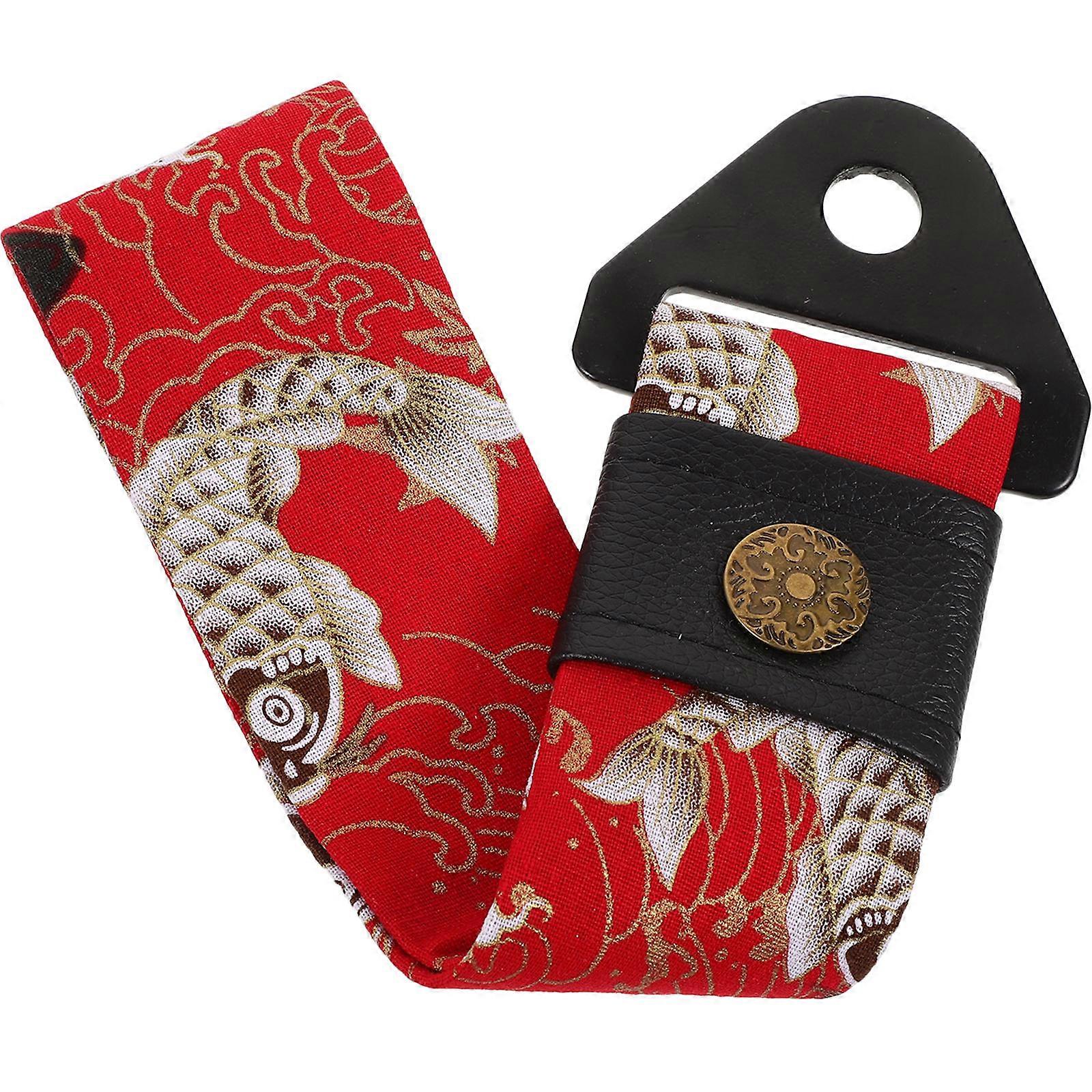 Universal Car Tow Hook Decorative Towing Hook Auto Tow Hook Lucky Cat Pattern Car Owners Red 25.00X7.00X0.80CM Fabric Decoration 1Set