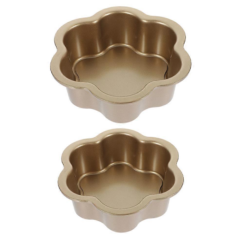 Baking Pans For Cakes Metal Cake Ring Oven Safe Practical Structure 22.00X22.00X7.00CM 2Pcs