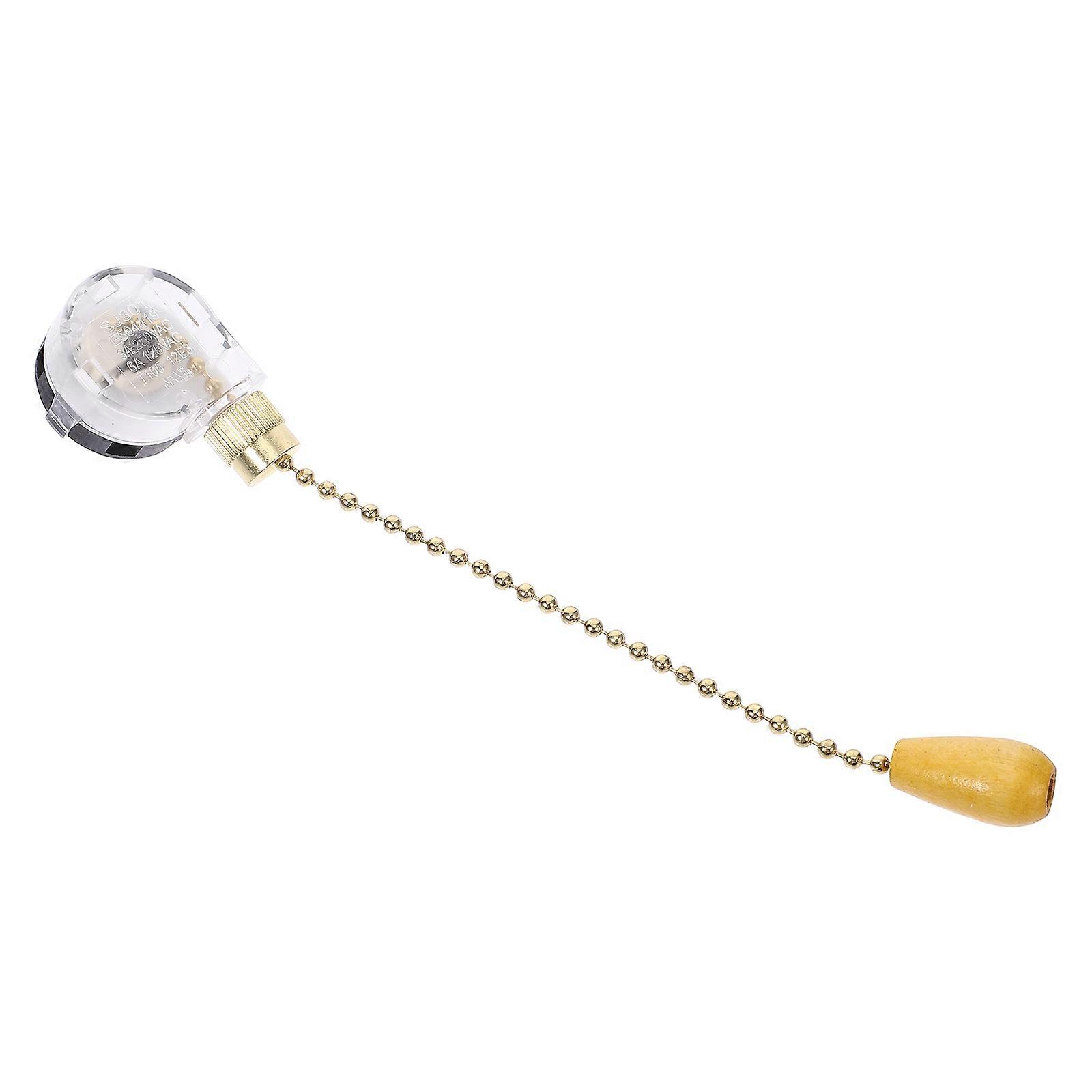 Unique Ceiling Fan Pull Chain Ornament Golden Decorative Design for Ceiling Fan and and Hotel Decoration 9cm Chain Length 1Pcs