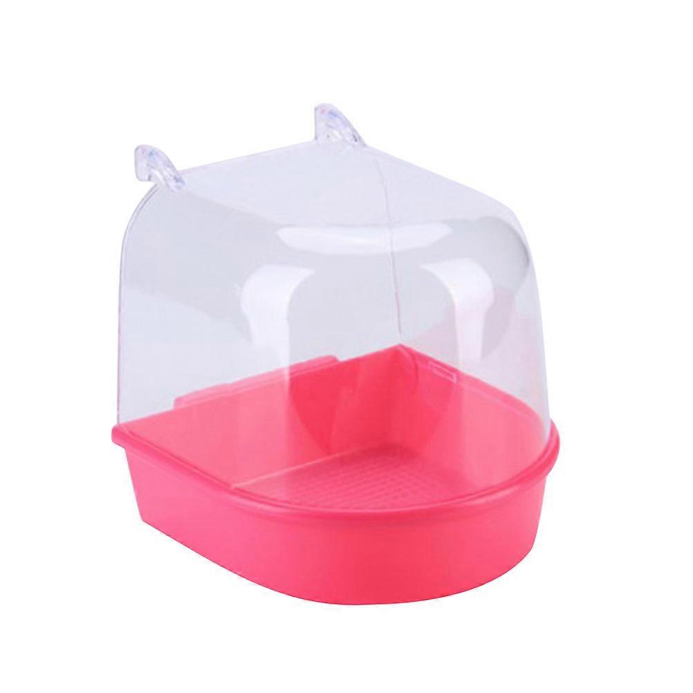 Mini Birds Bathing House For Pet Owners Perfect For Home Shop Use Round Shape 2Pcs