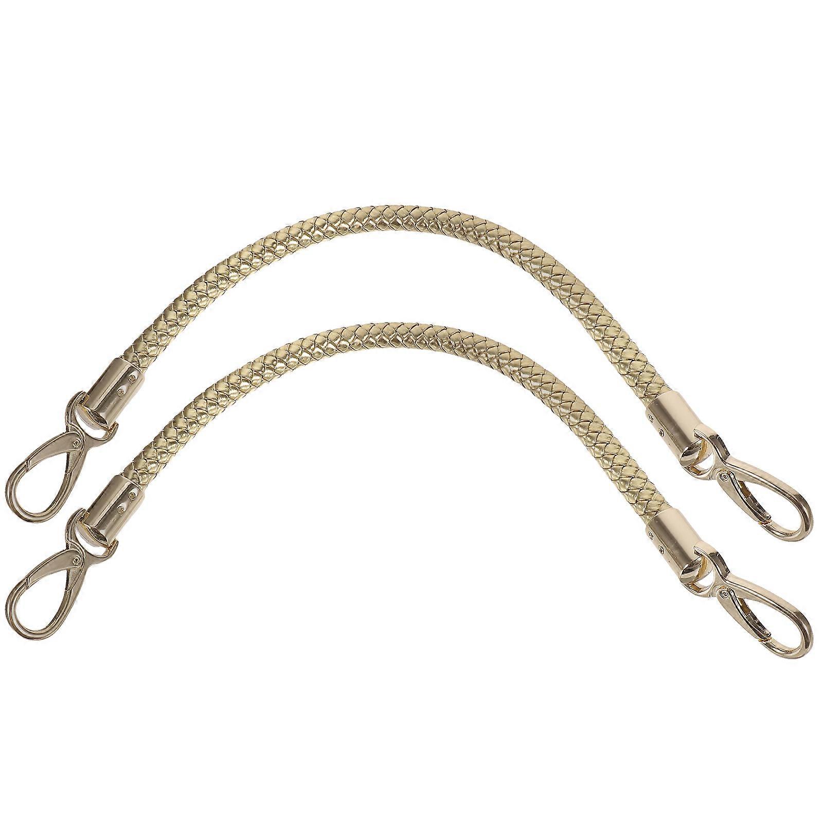 DIY Bag Handle Straps Handbag Handles for Replacement 4Pcs Golden Set