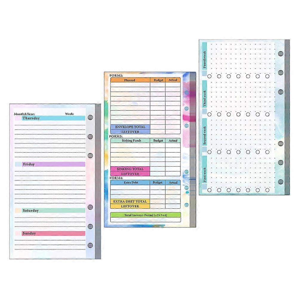 Receipt Organizer Bill Planner for Expense Tracking 5Sets Paper Material