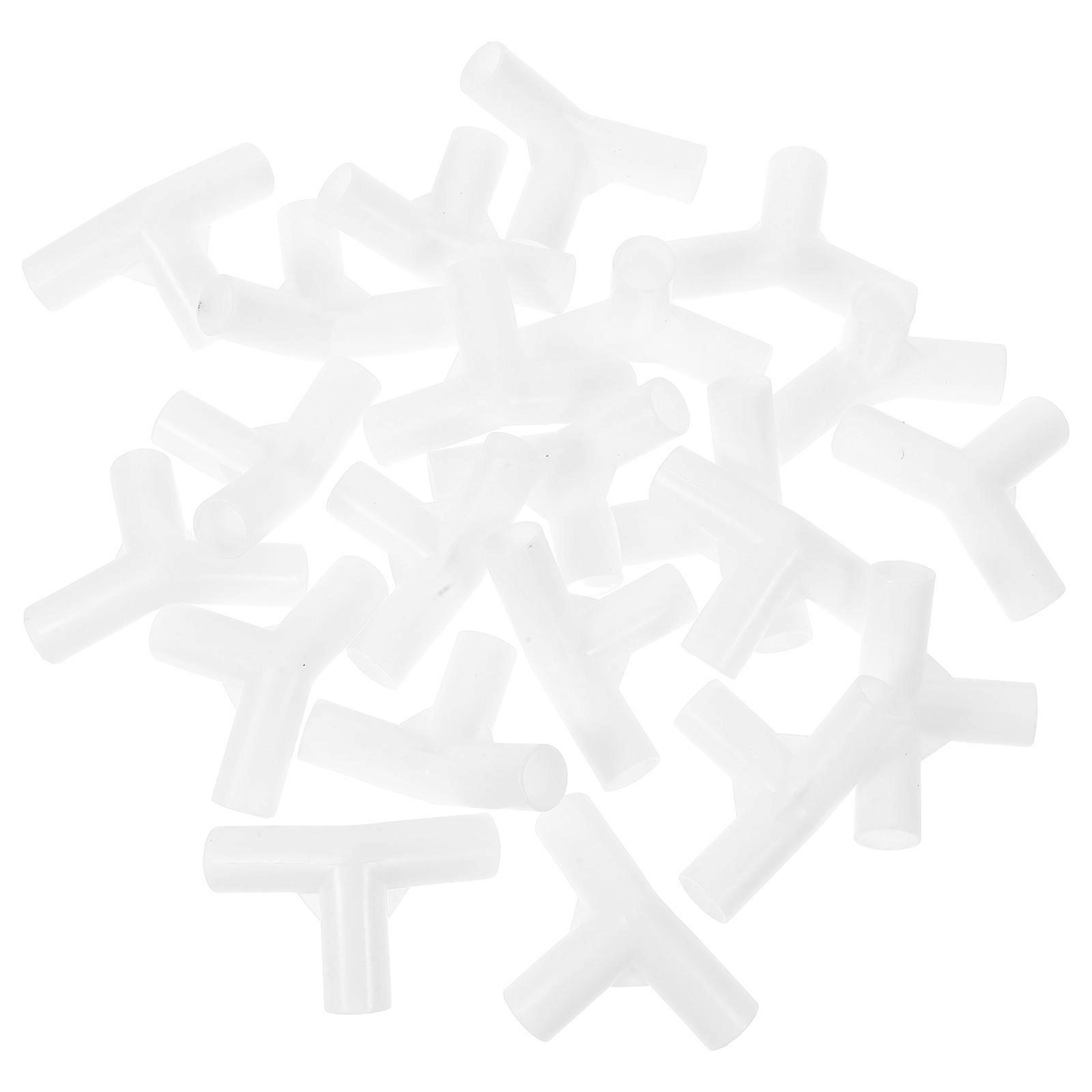 Tent Pole Connector Plastic Joint for Pipe Fittings 60Pcs Pack