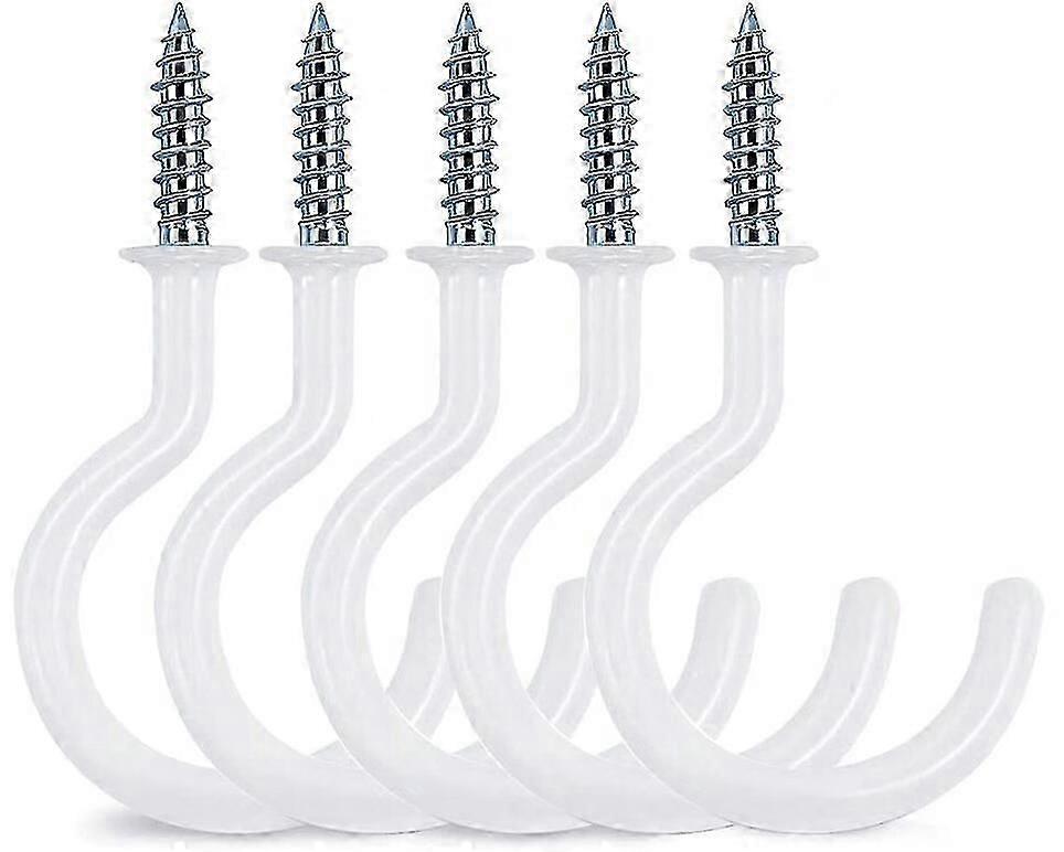 5 γάντζοι κυπέλλου τεμ, μακρύς ανθεκτικός ομαλός τοίχος με επικάλυψη βινυλίου 2,9 ιντσών κρεμαστοί γάντζοι, χρήση για σαλόνια, κουζίνες