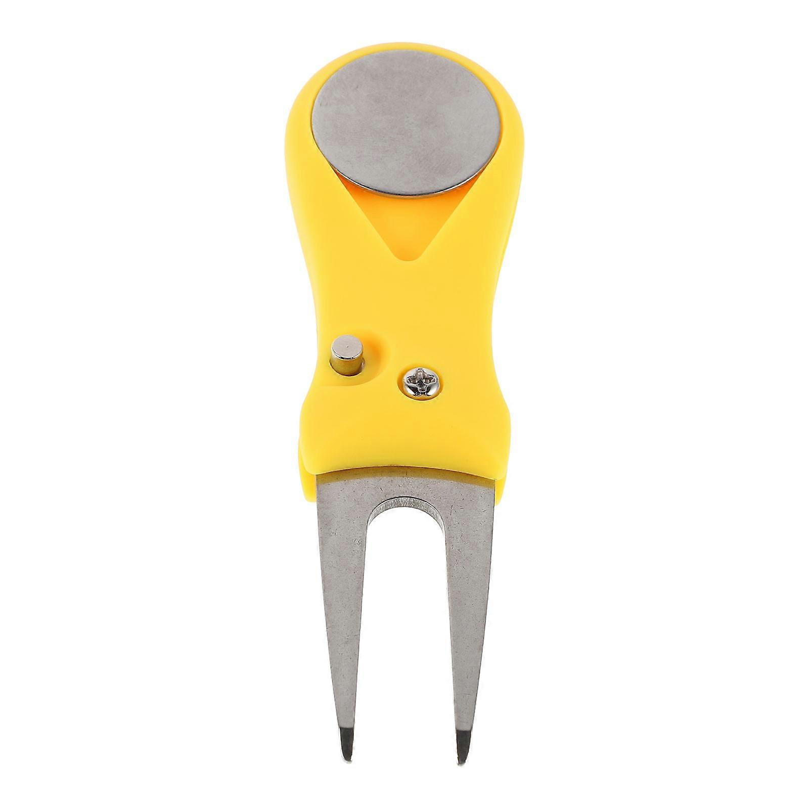 Golf Divot Repair Fork Foldable Tool for Green Maintenance with 4Pcs