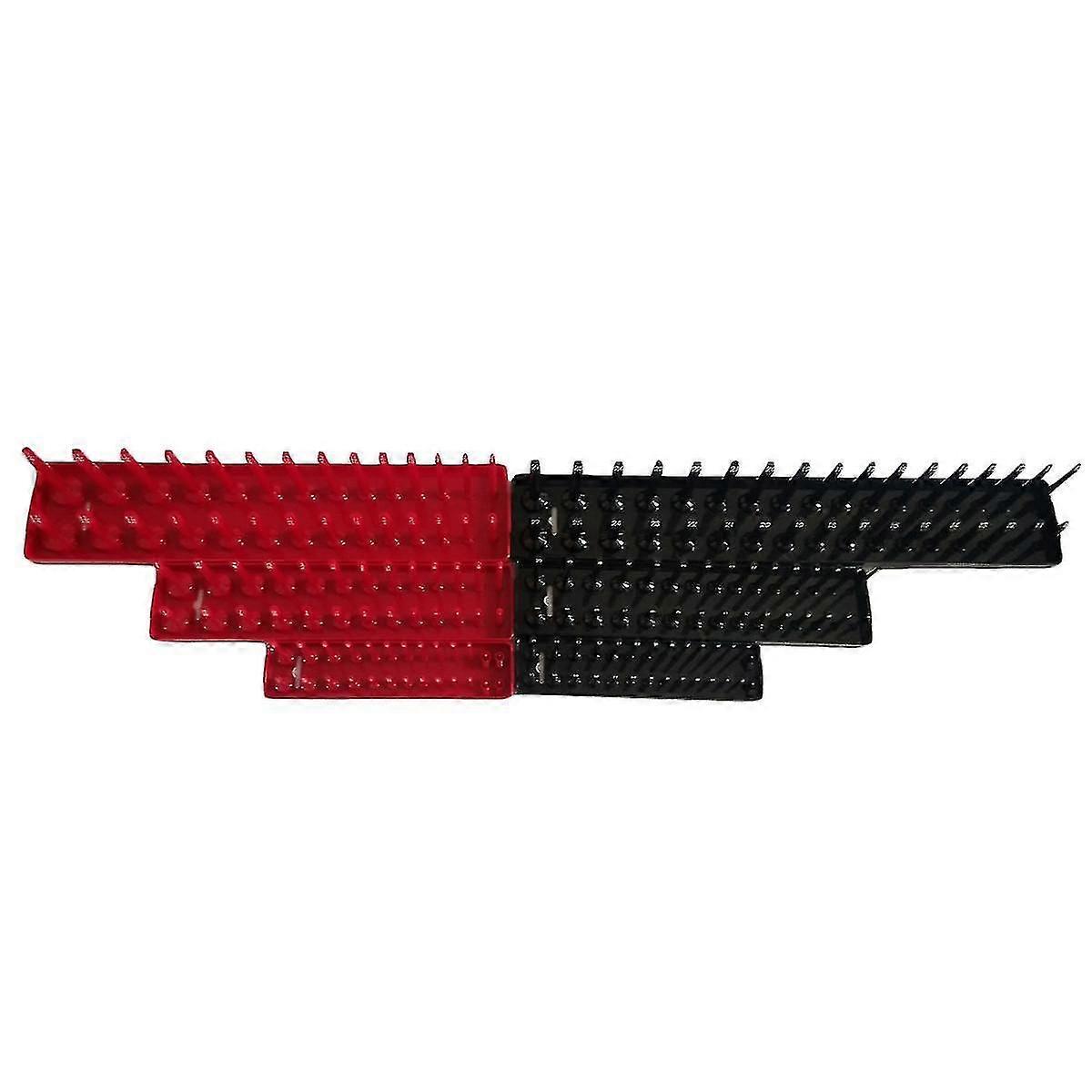 As Shown 6pcs/1 Set Metric High Pole Long Sleeve Socket Organizer Inch Scocket Tray Rack Multifunctional Sleeve Bracket Dt1998