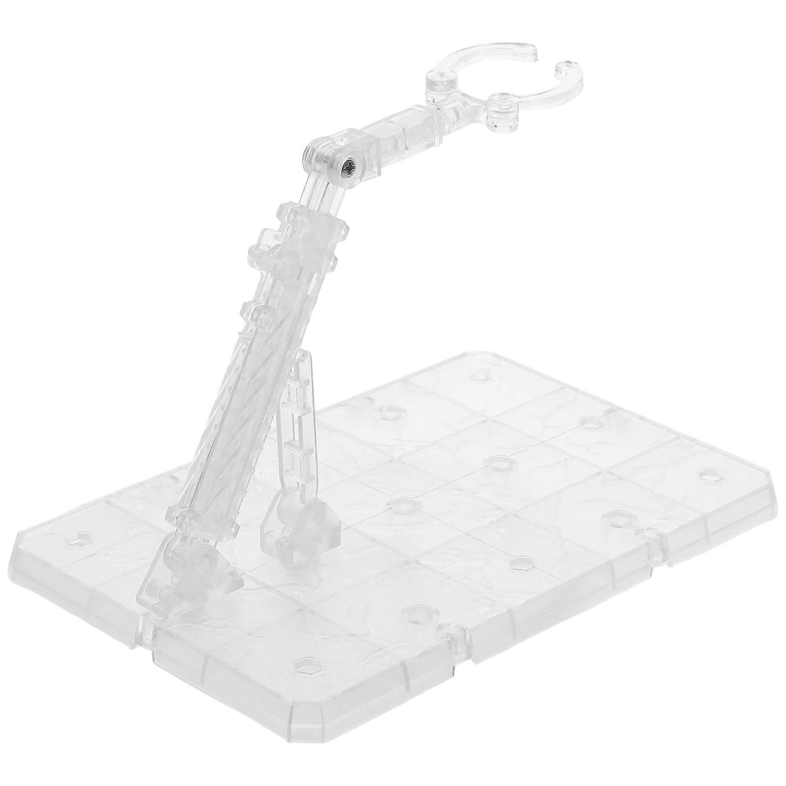 Figure Display Stand Model Figures Support Stand for Display Transparent Plastic Square Base Scenarios 1Pack