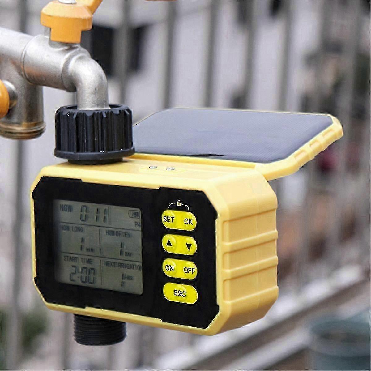 2025 Water valve controller for solar-powered gardening