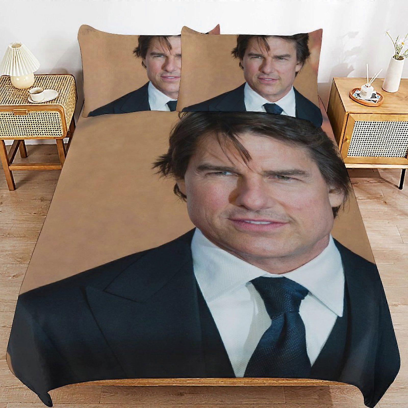 Parure de lit Tom Cruise lavable en machine, fermeture éclair facile, douce, maintien uniforme, housse de couette, Choice d431