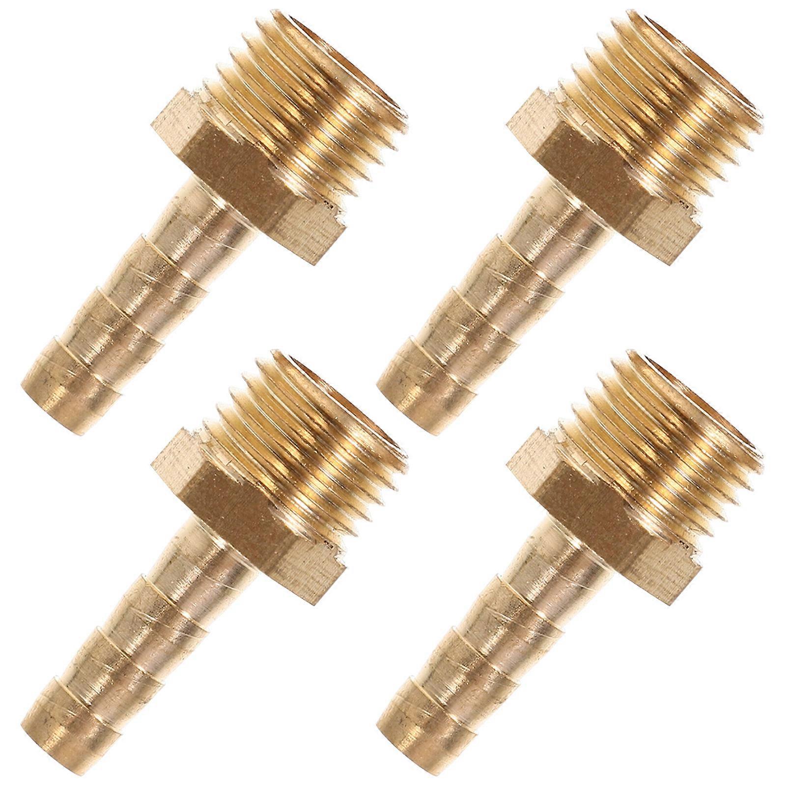 Air Hose Connectors Copper Straight Fitting for Pipe 12Pcs Set