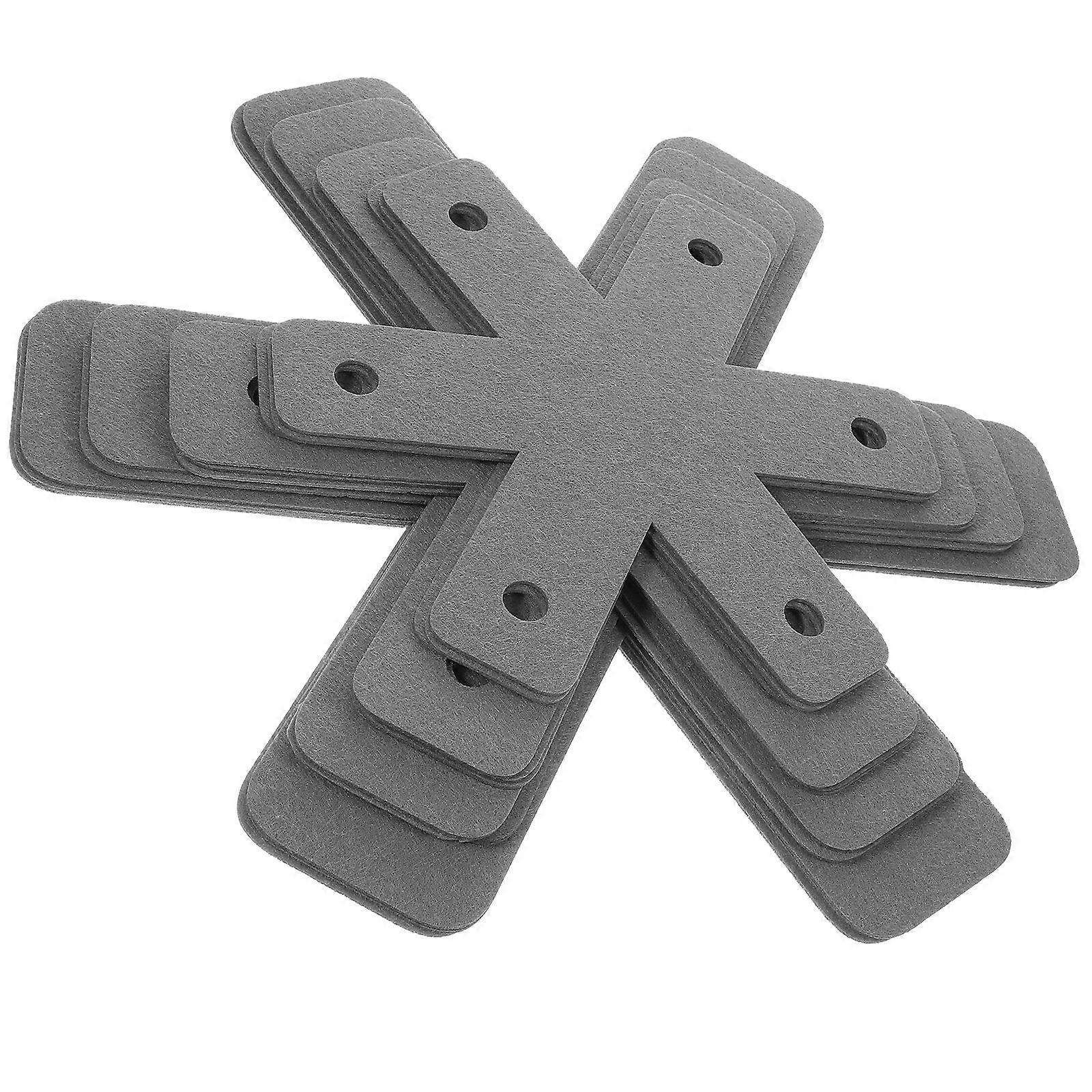 Protective Coasters Grey Pot Pan Protectors for Heat Resistant Use 48Pcs