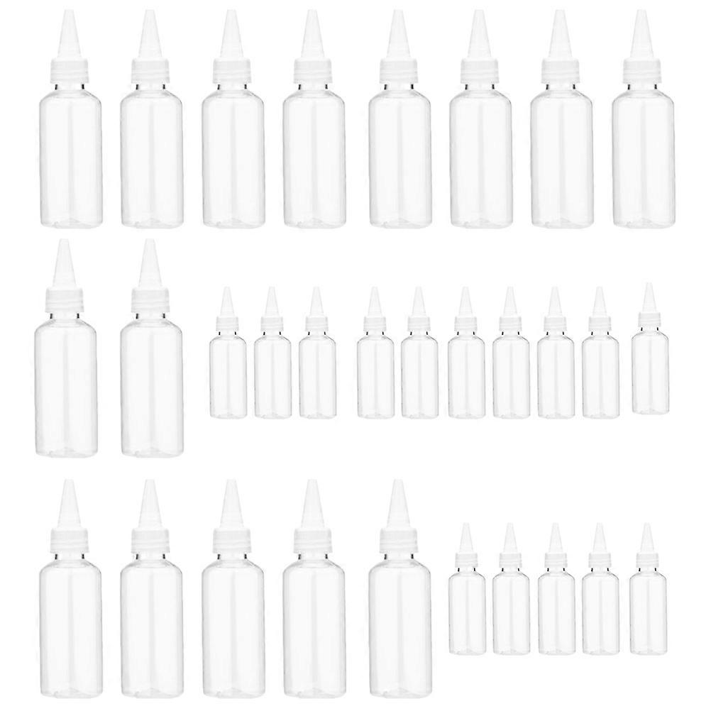 Plastic Bottles Clear Plastic Bottles for Storage 30Pcs Squeeze Applicators