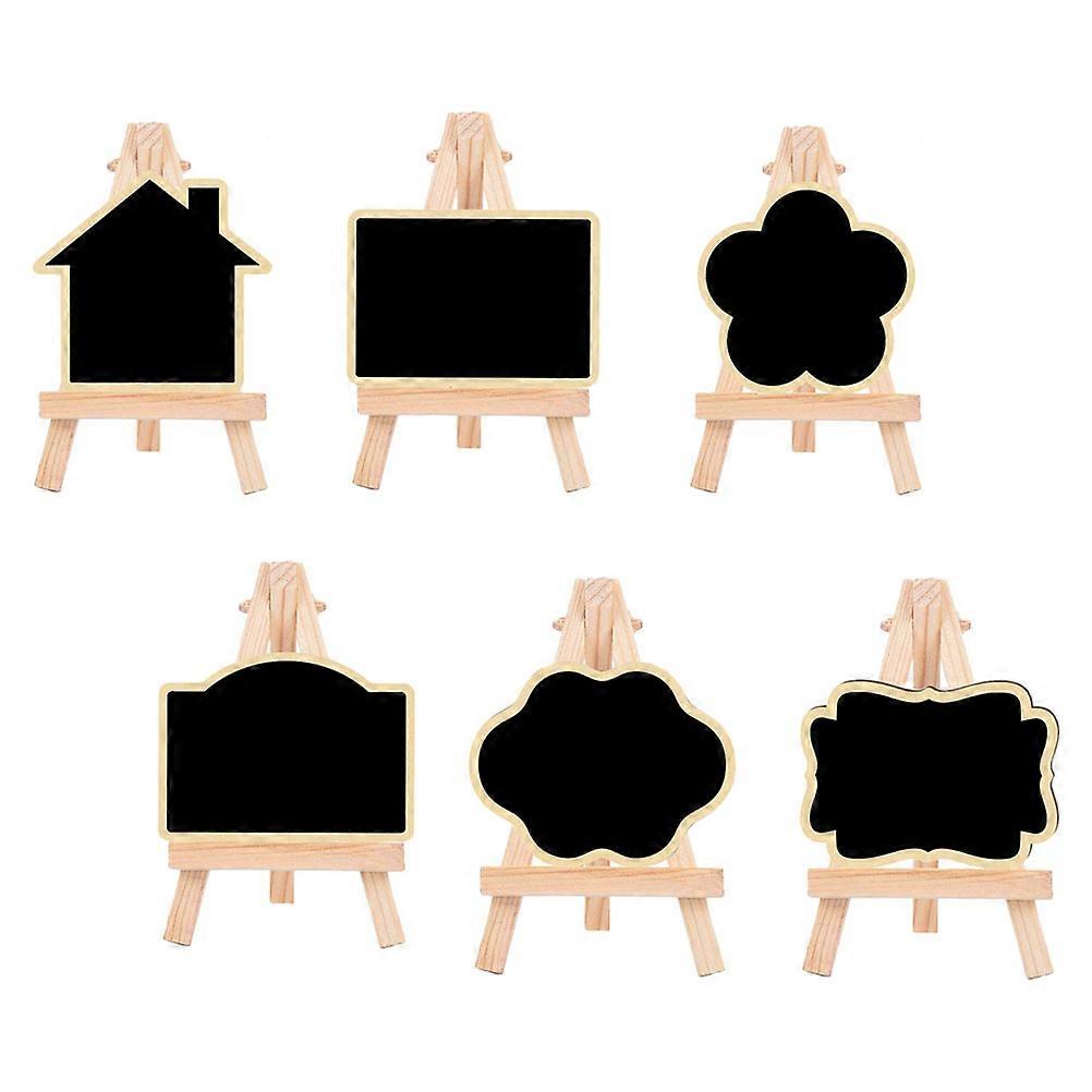 Memo Board Chalkboard Sign Desktop Message Board For Cafe And Restaurant 6Pcs