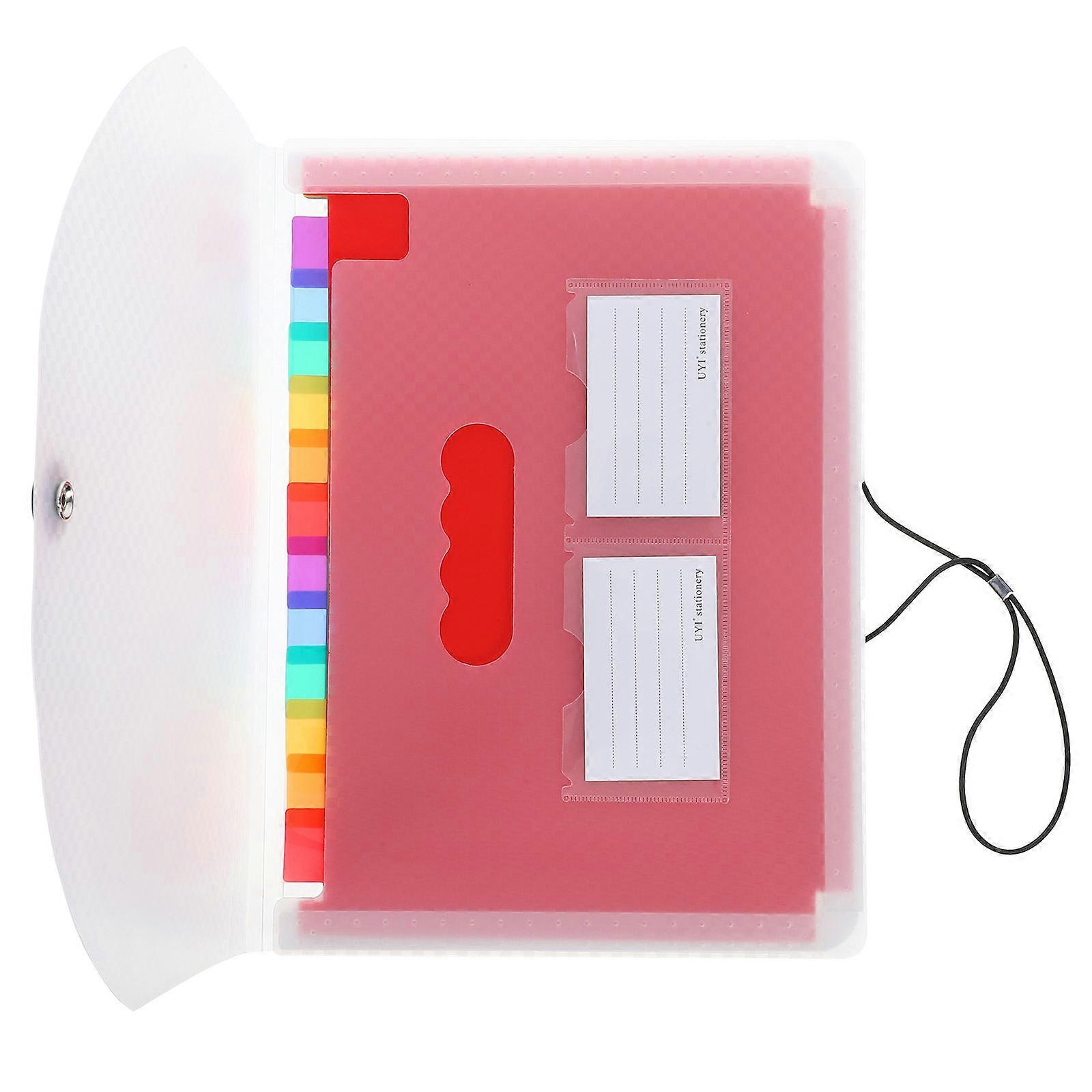 Accordion File Organizer PP Folder for Document File Holding 5Pcs Set