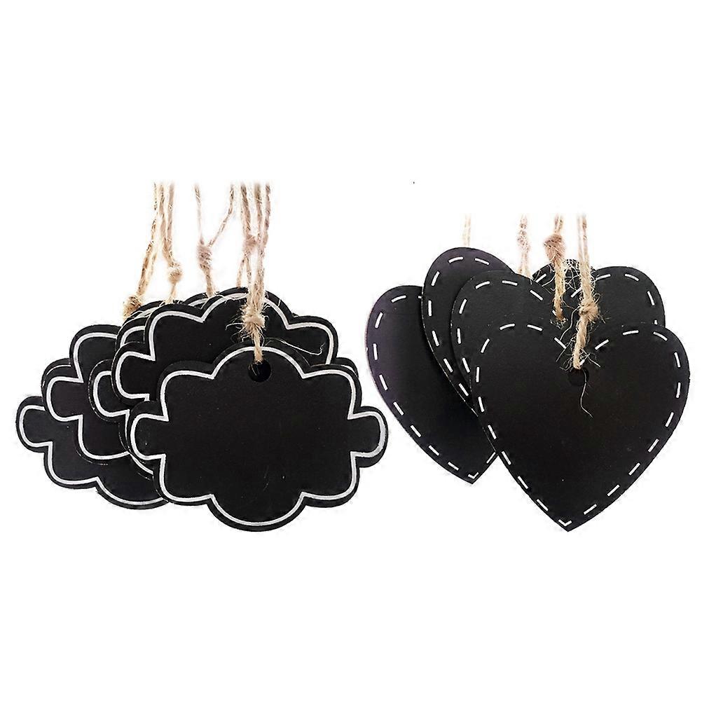 Mini Decorative Chalkboard Message Boards For Wedding Signs And Parties Approx 8 X 5 8 X 0 2Cm With Heart Shape 20Pcs