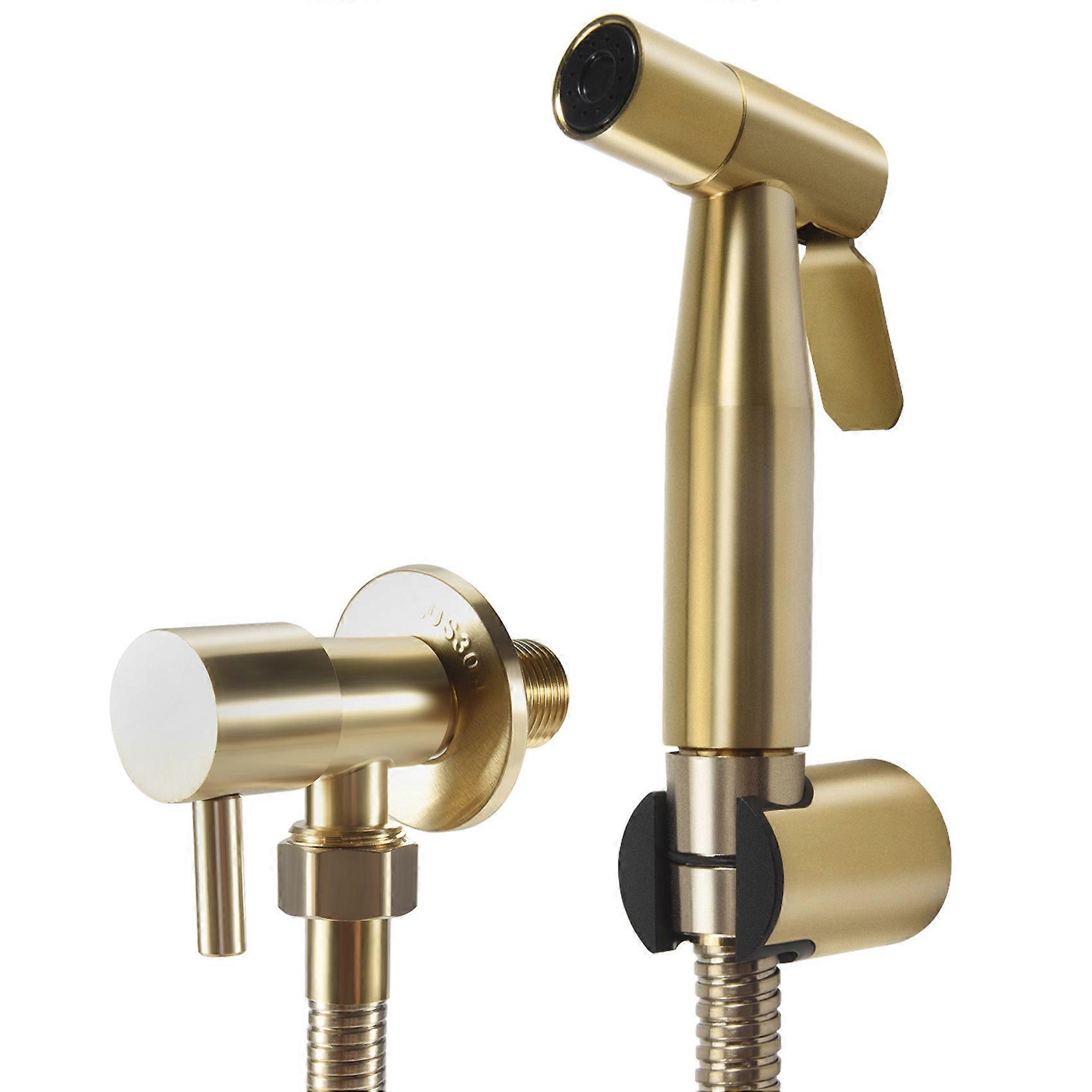 Badrum Toalett Bidé Kran Kit Väggmonterad Bidé Spruta Dusch