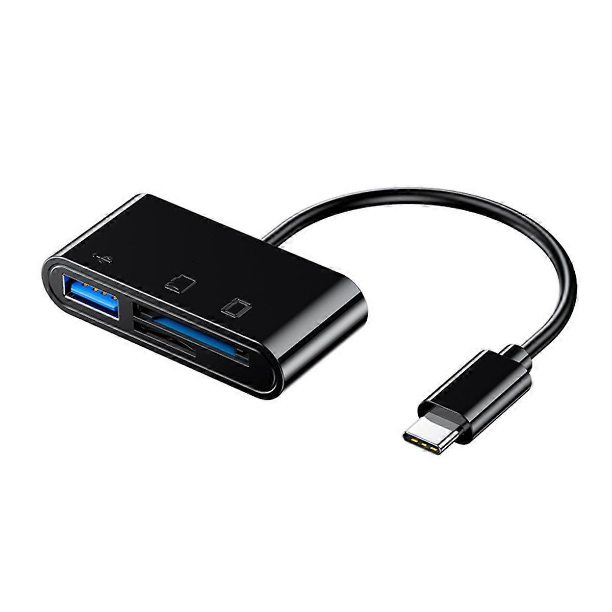 OTG Adapter Type C Plug TF/SD Card Reader for POCO 3in1 USB C to A Connector A