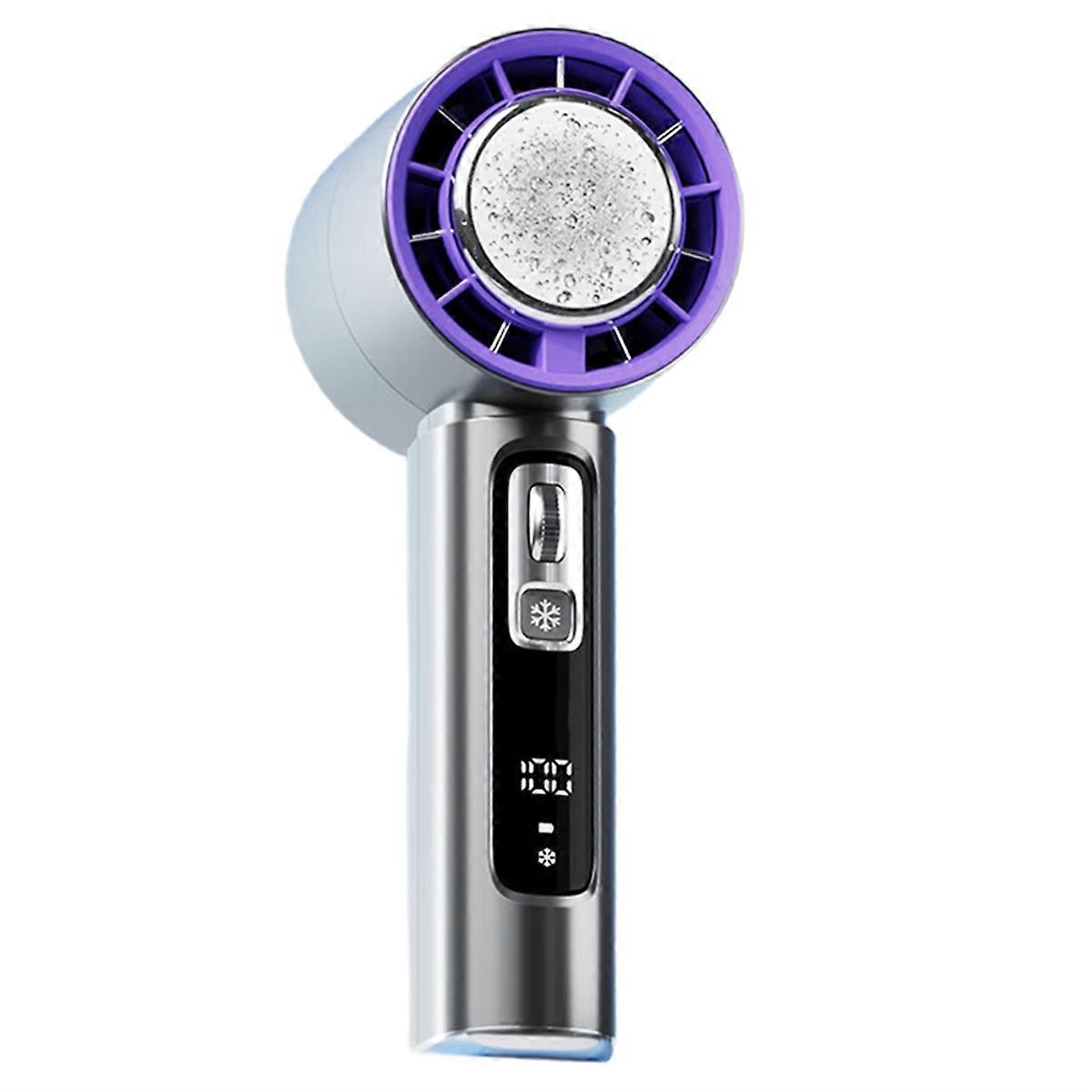 Semiconductor Refrigeration High-Speed Handheld Electric Fan DarkGrey