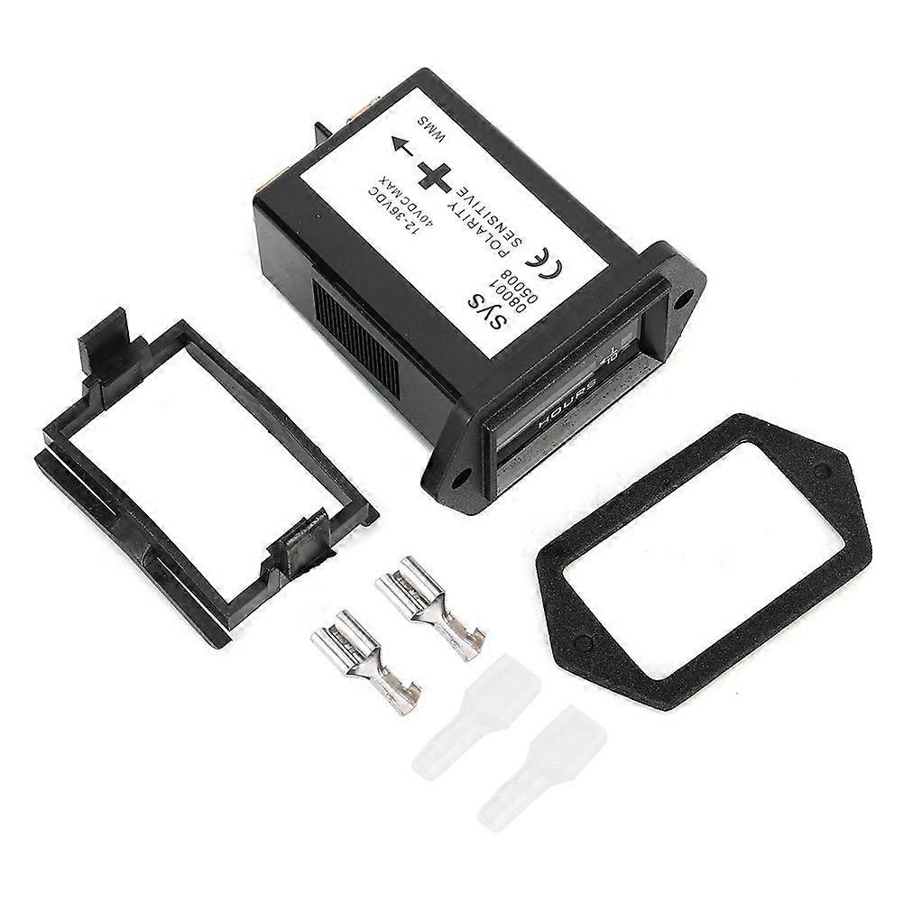 Generator Hour Meter Gauge Counter DC 6-50V IP65 Waterproof for Engineering Van