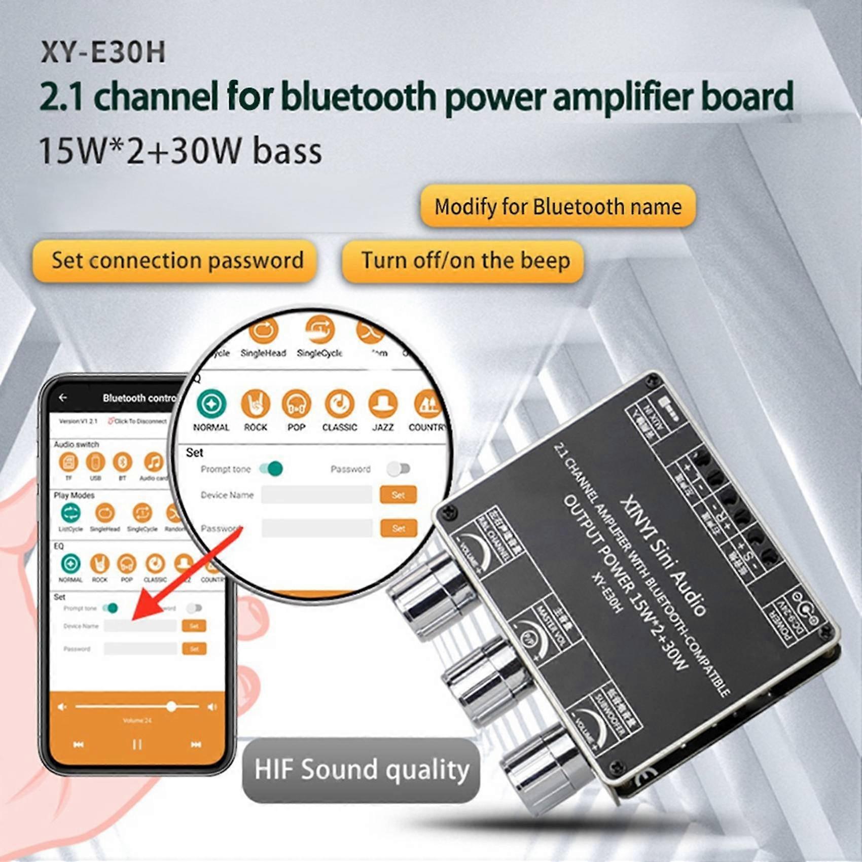 XY-E30H 2.1 Channel Bluetooth Audio Power Amplifier Board Module