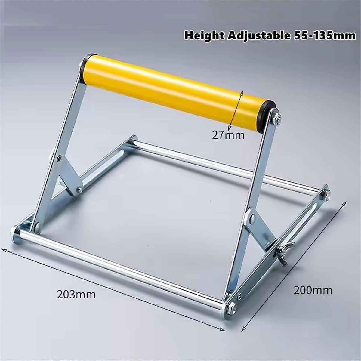 Adjustable Height Table Saw Roller-Stand Attachment