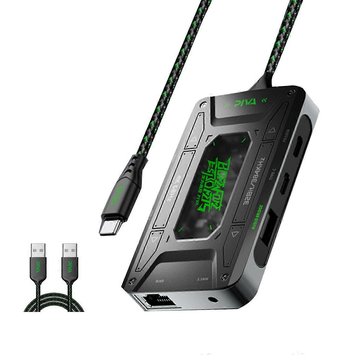 Προσαρμογέας ήχου Piva τύπου C Dock Station Μετατροπέας ακουστικών DS7 Pro