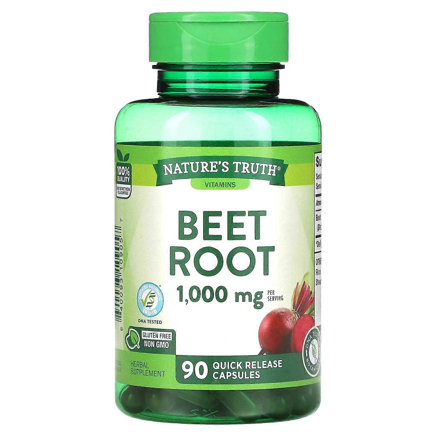 Nature's Truth, Beet Root, 500 mg, 90 Quick Release Capsules