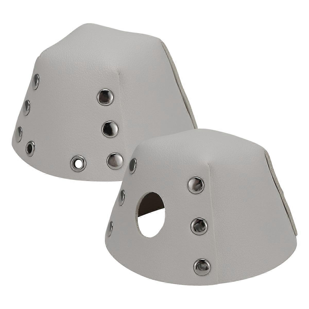 1 Pair Roller Skates Toe Cap Guards Protectors with Holes PU Toe Cap Guard Protectors Removable Toe Stops