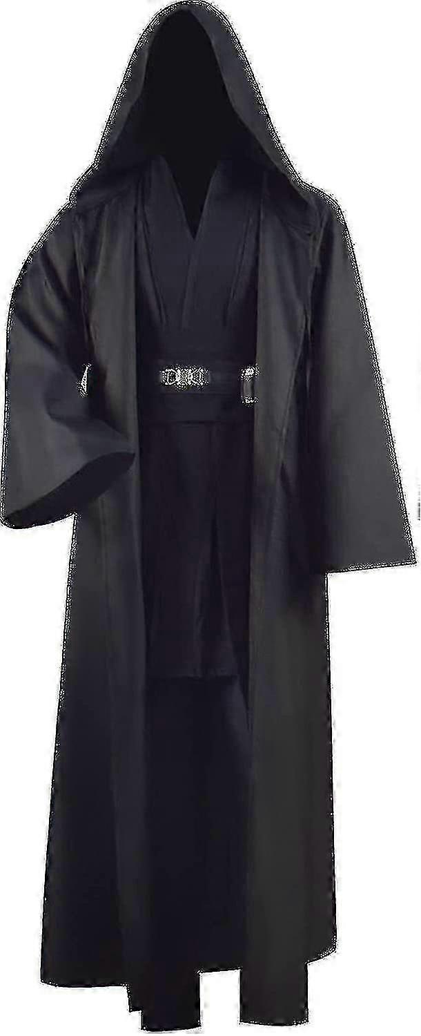 Kostium tuniki dla dorosłych dla Jedi Strój Skywalker Halloween Cosplay Kostium Hooded Robe Cloak Pełny zestaw U