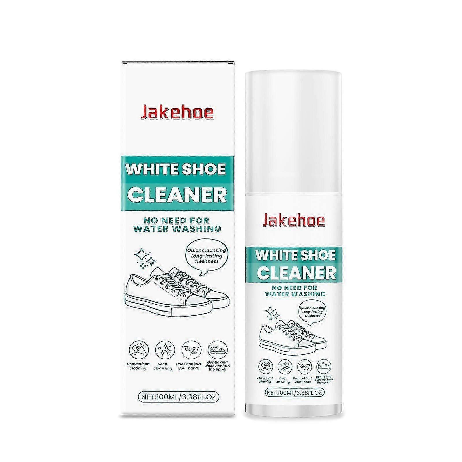 Jakehoe bílý čistič bot pro hloubkové čištění prachu, skvrn, hran, zažloutnutí, nemytí, bílý čistič bot