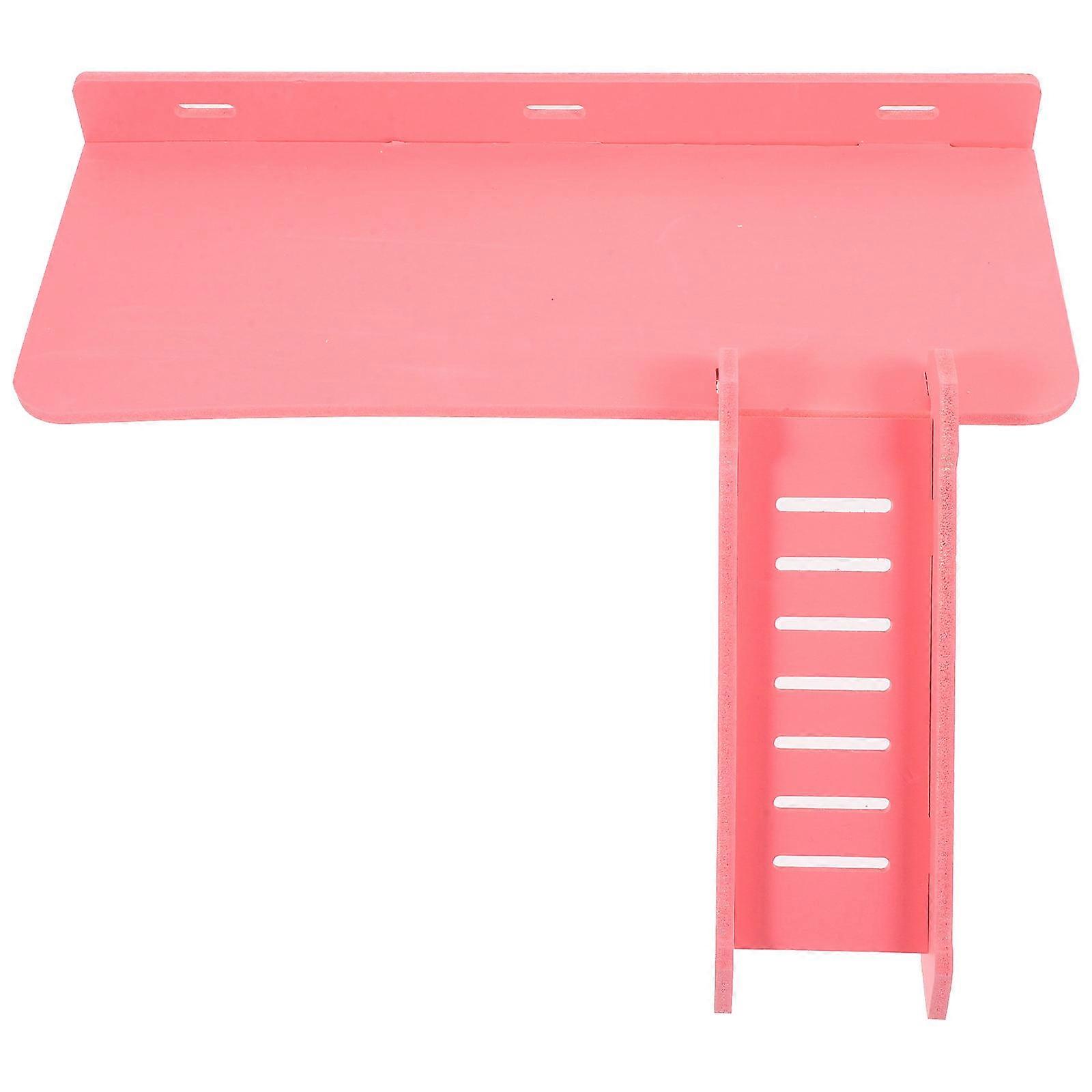 Hamster Climbing Platform with Ladder PVC Supply for 3Pcs Pets