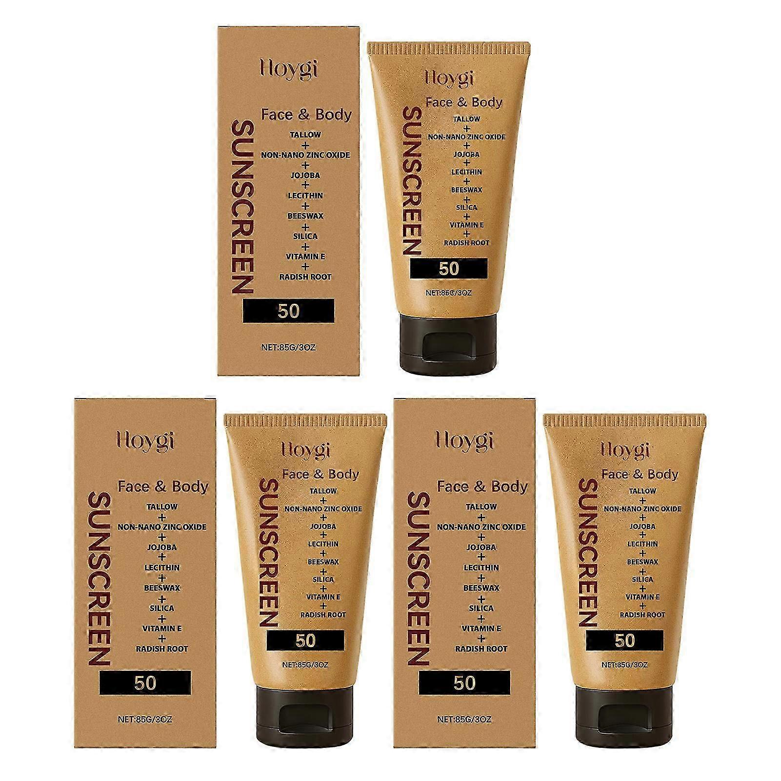 grass fed tallow sunscreen spf50 for face and body