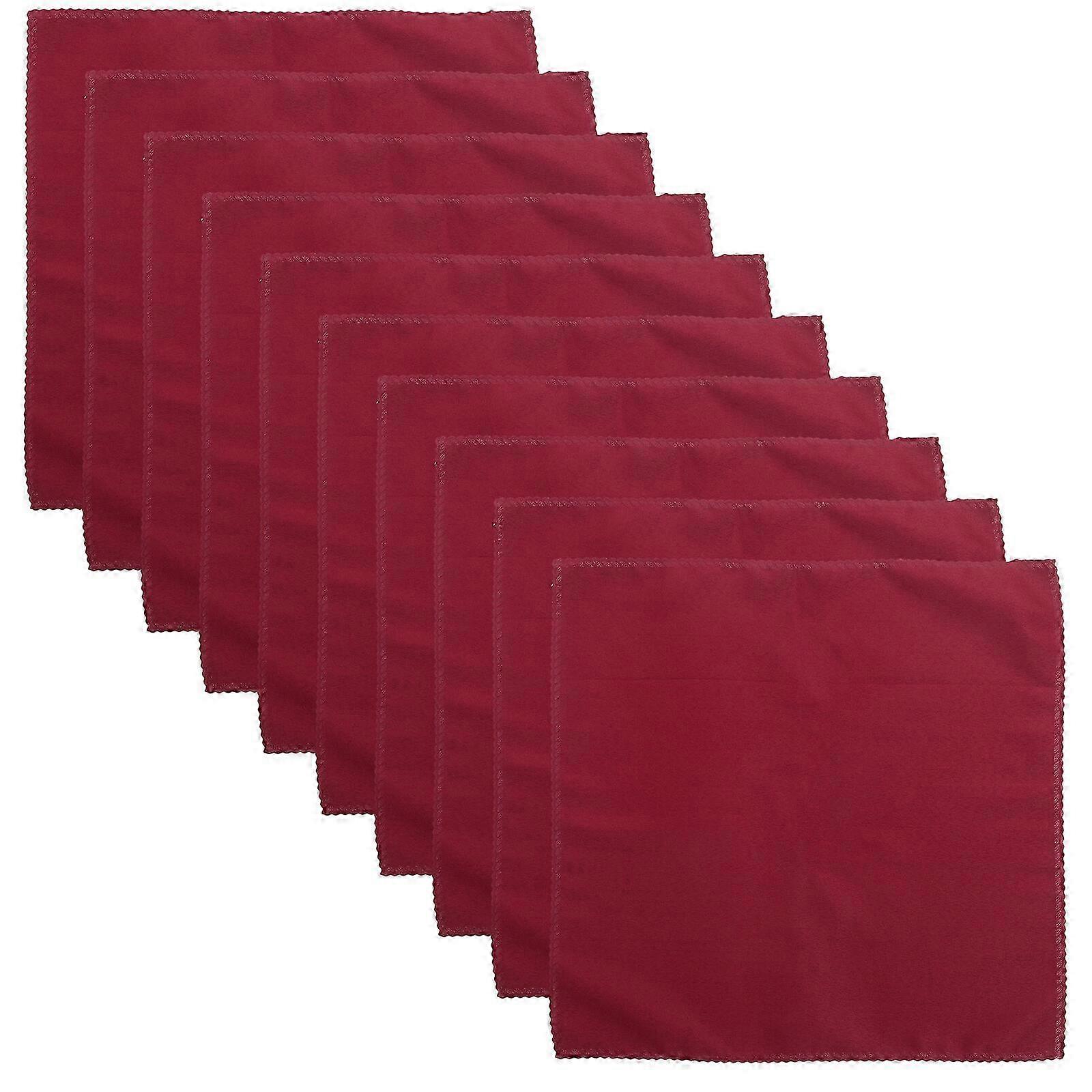 10pcs Dinner Napkins Fabric Serviettes for Banquet Table Cloths