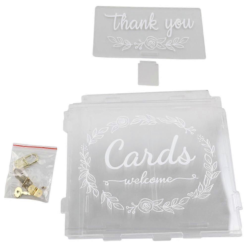 Money Storage Box For Wedding Planners With Square Shape And Elegant Design 1Pack
