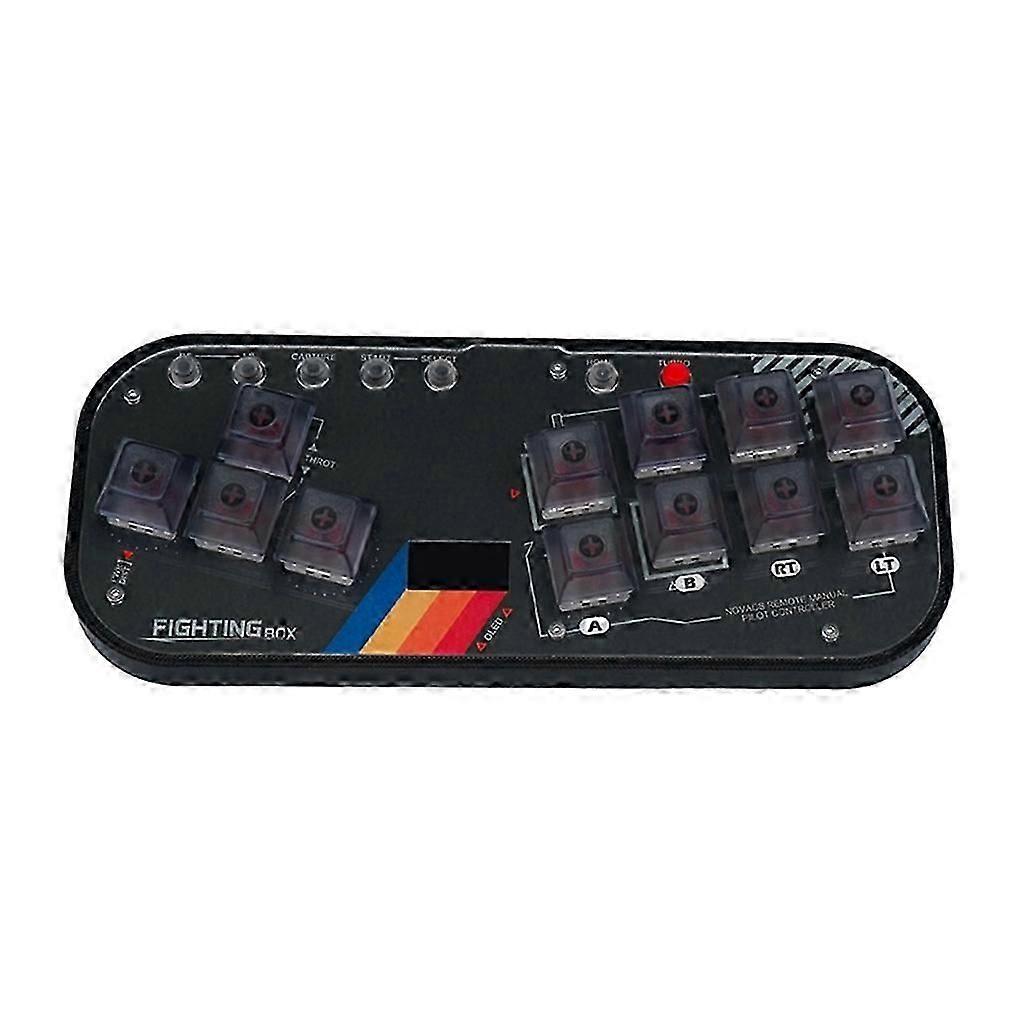SOCD Fightstick Mini Hitbox Controller Game Controller Fighting Joystick for PC/NS/Mister with Type-C Port